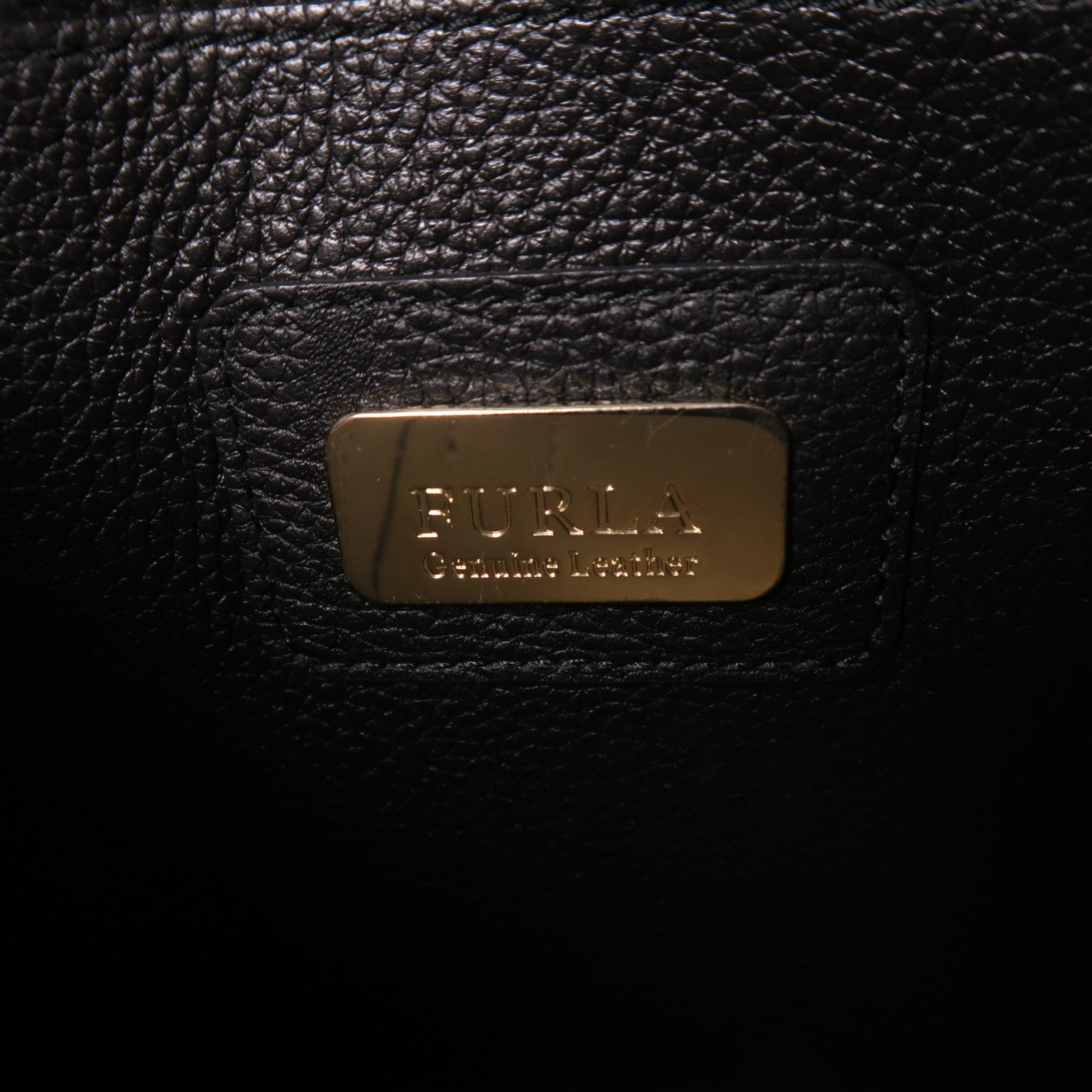 Furla 牛皮皮革2 Way Shoulder金扣手挽肩背兩用袋