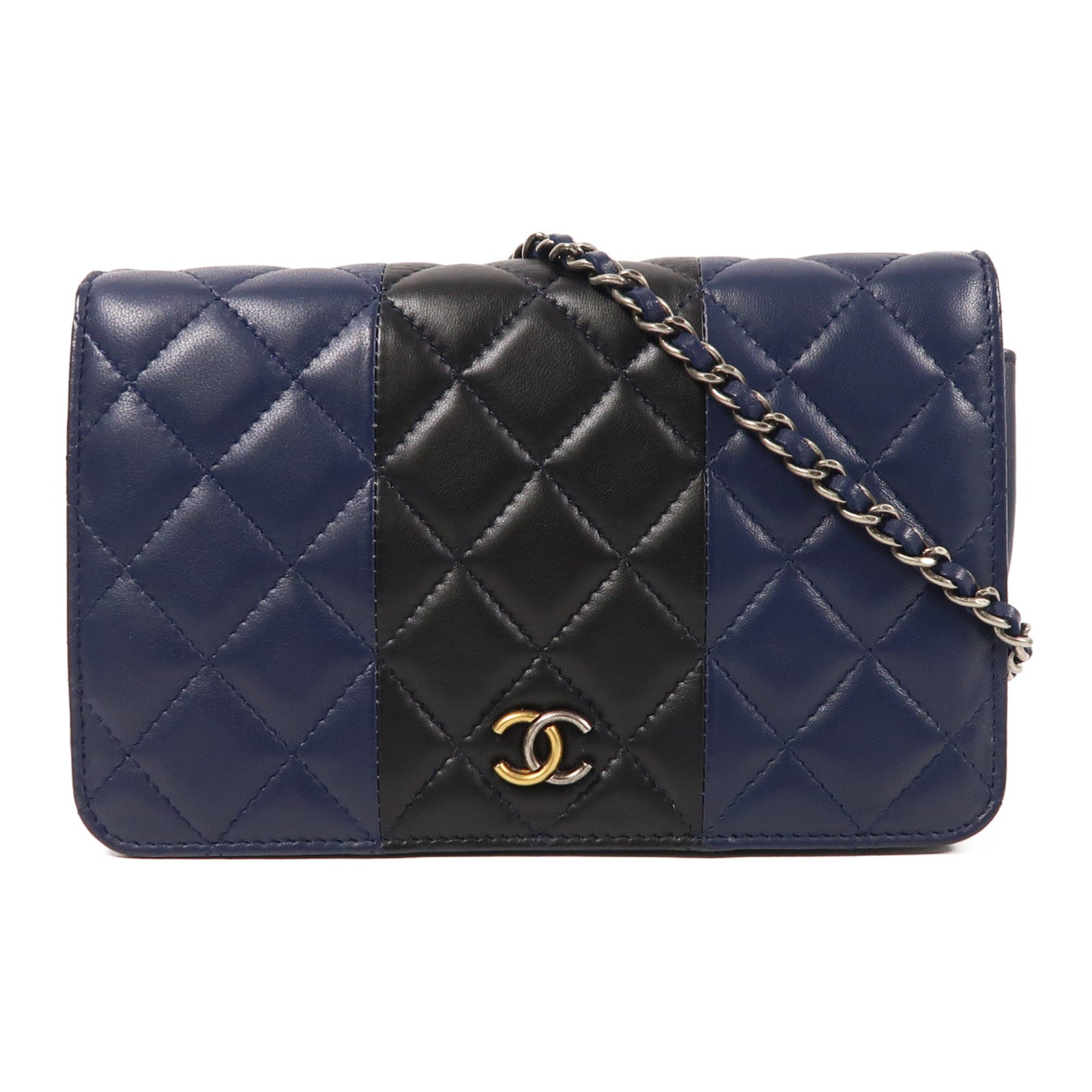 CHANEL 羊皮皮革WOC Wallet On Chain鏈帶肩背袋