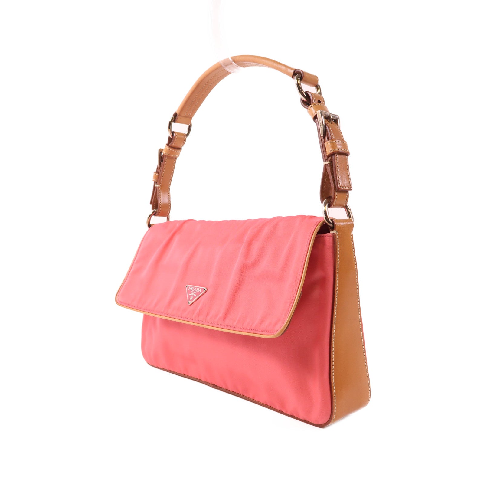 PRADA 尼龍Tote Bag銀扣手挽袋
