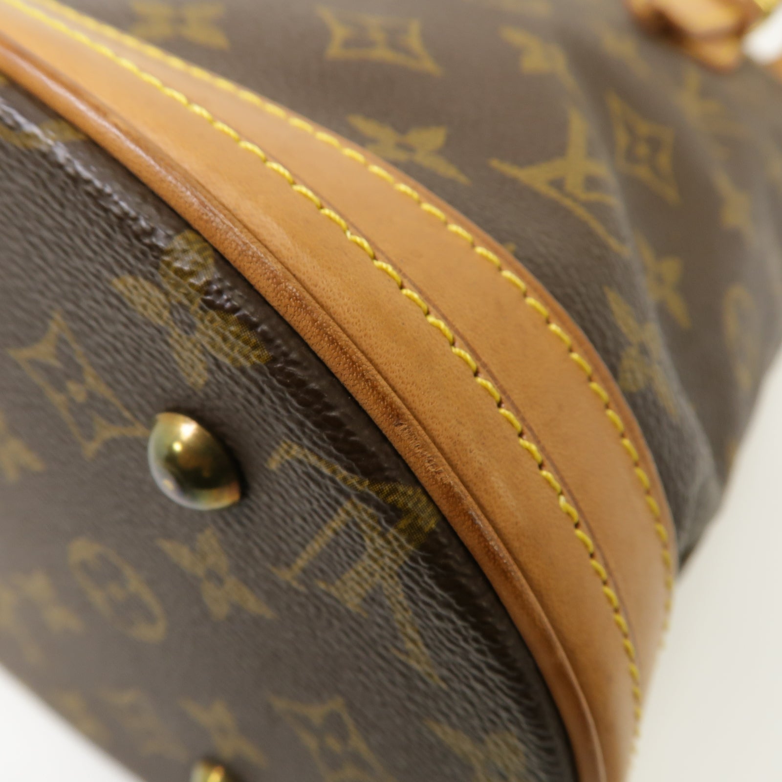 LOUIS VUITTON Monogram Bucket 23金扣Tote Bag啡色