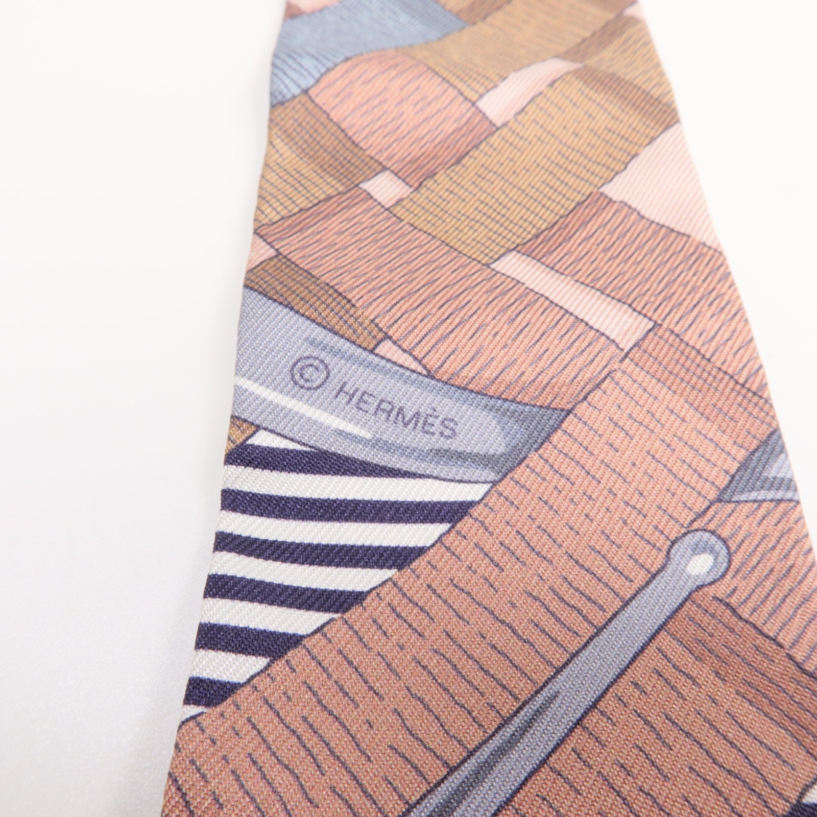 HERMES 絲質Twilly絲巾