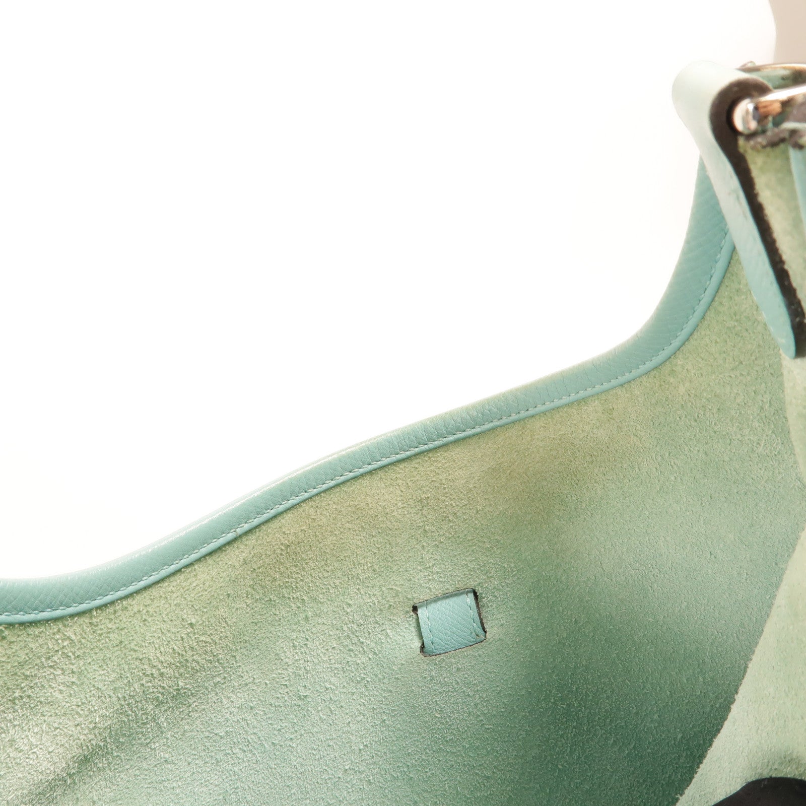 HERMES Epsom皮革Evelyne PM 肩背袋Bleu Atoll