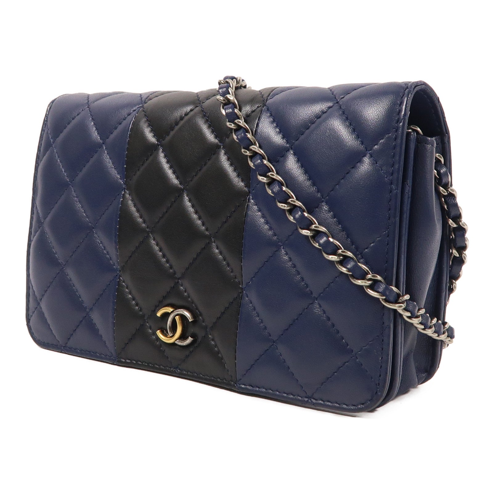 CHANEL 羊皮皮革WOC Wallet On Chain鏈帶肩背袋