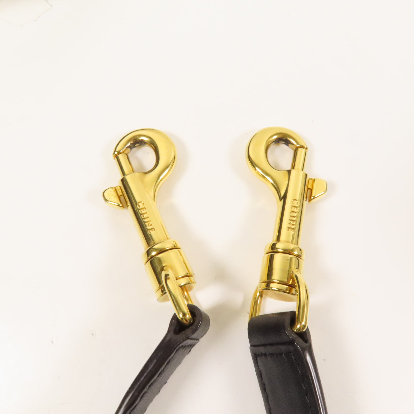 CELINE 牛皮/麂皮皮革Trapeze金扣手挽肩背兩用袋