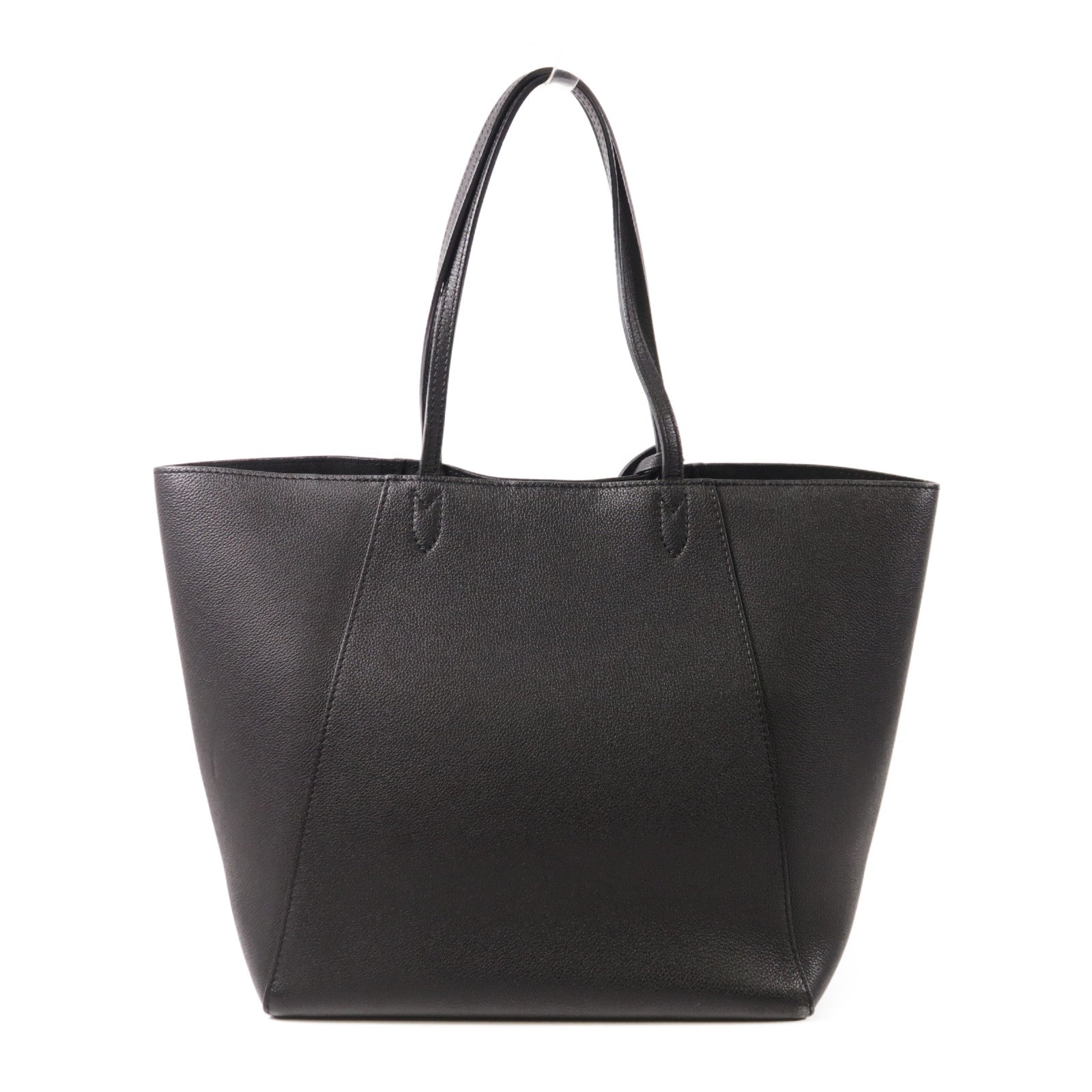 LOUIS VUITTON LV SHW Lockme Cabas Shoulder Bag M42291 Calfskin Leather Black