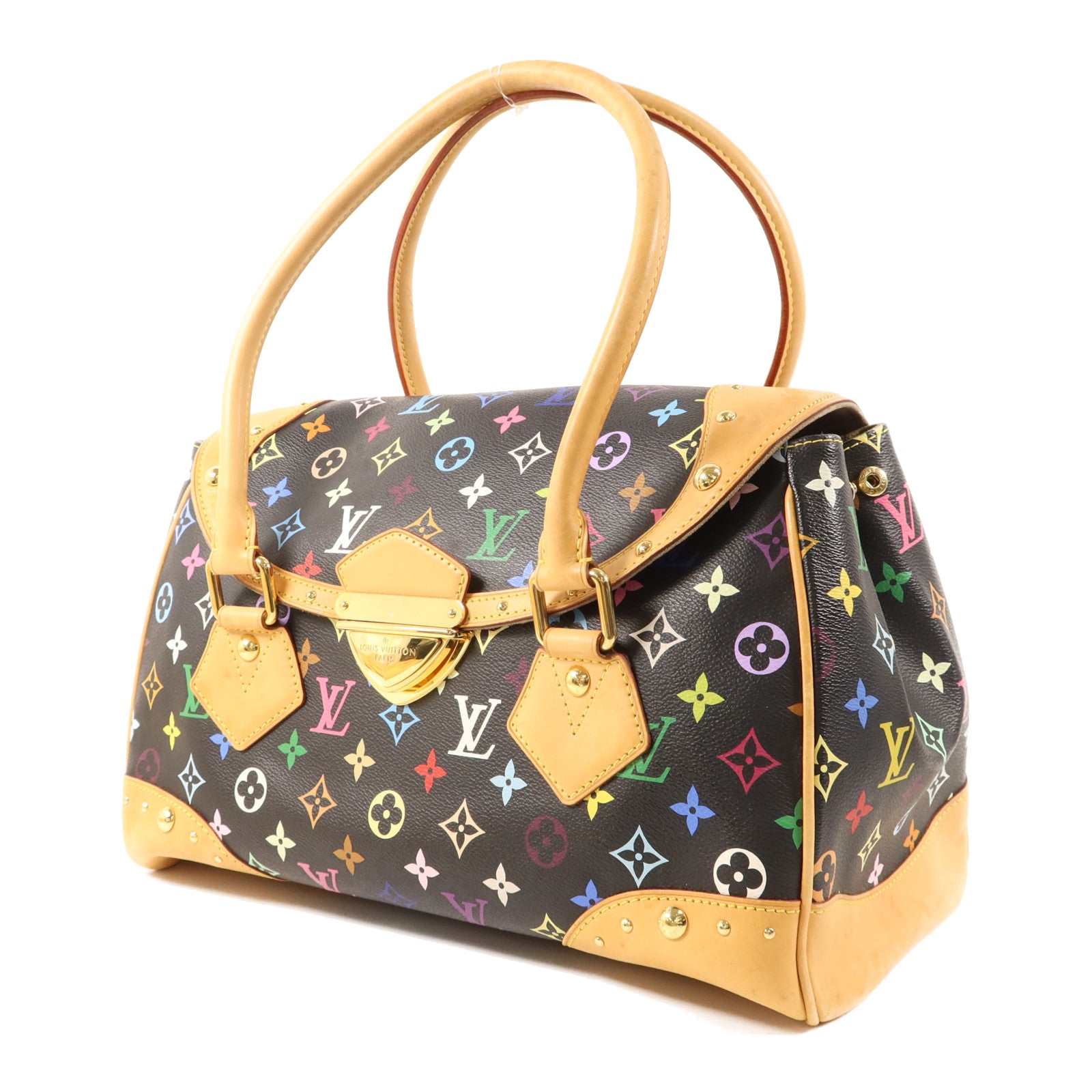 LOUIS VUITTON Monogram Multicolore Beverly GM金扣肩背袋