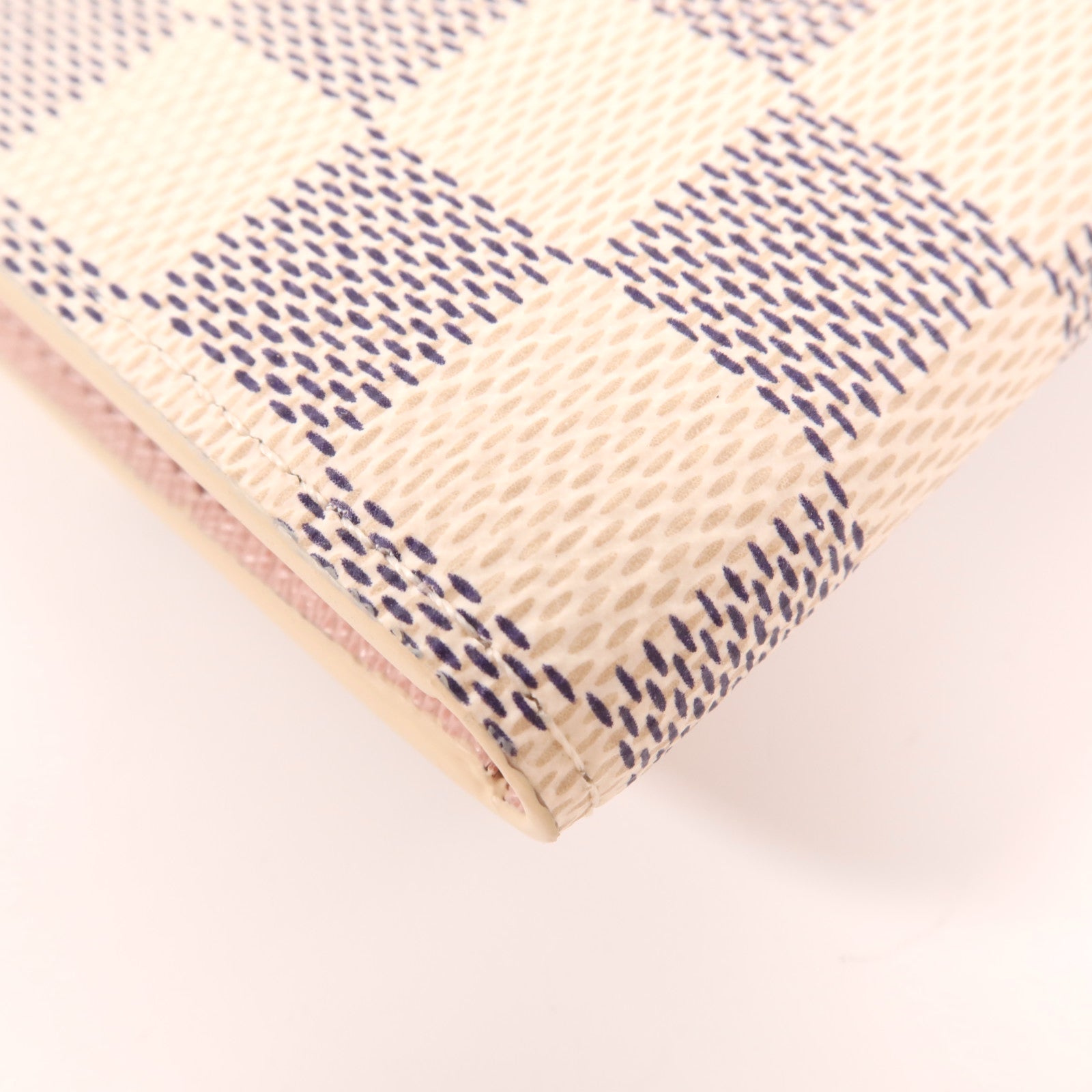 LOUIS VUITTON Damier Azur Emilie金扣長錢包