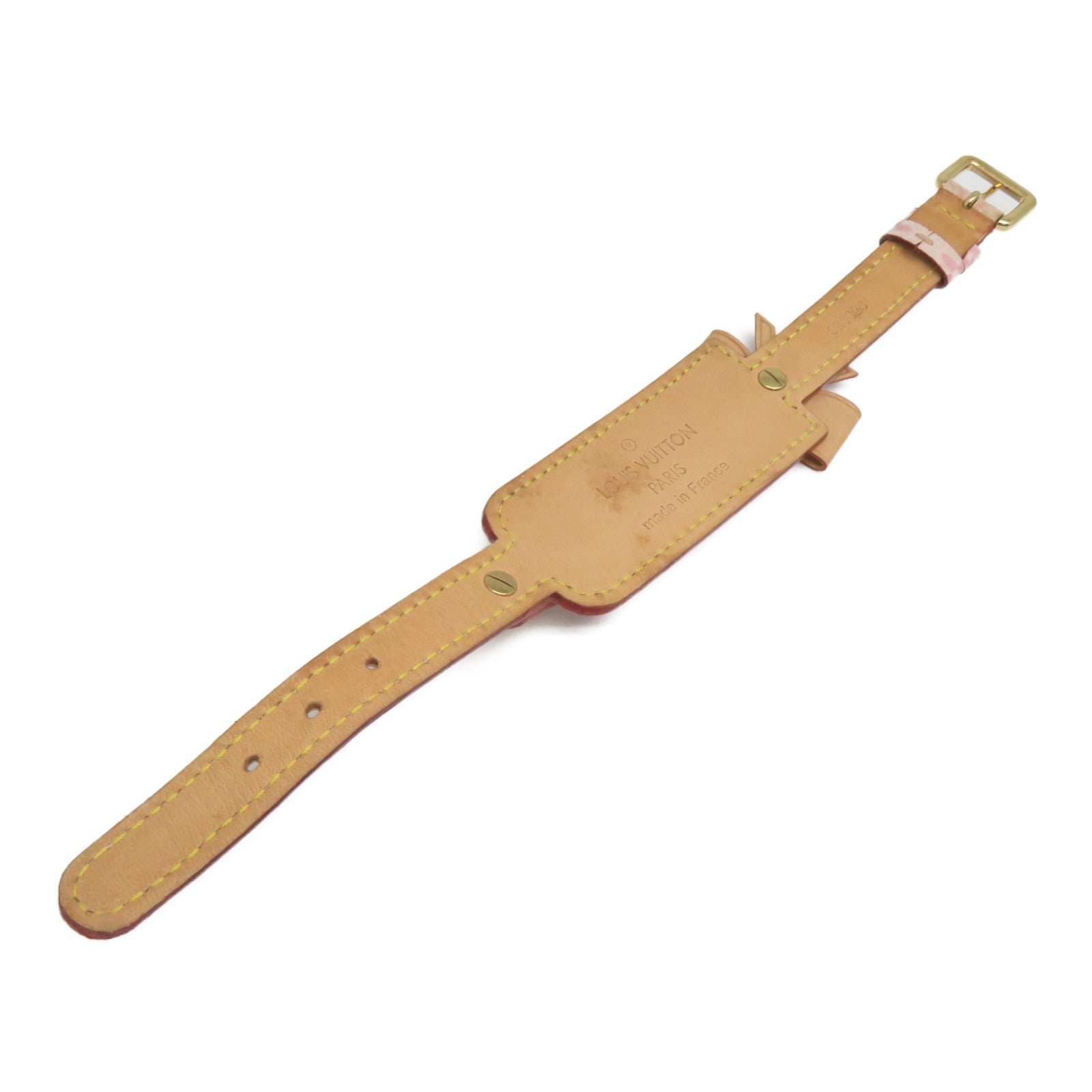 LOUIS VUITTON 【激減優惠】Monogram Bracelet金扣手鐲粉紅色