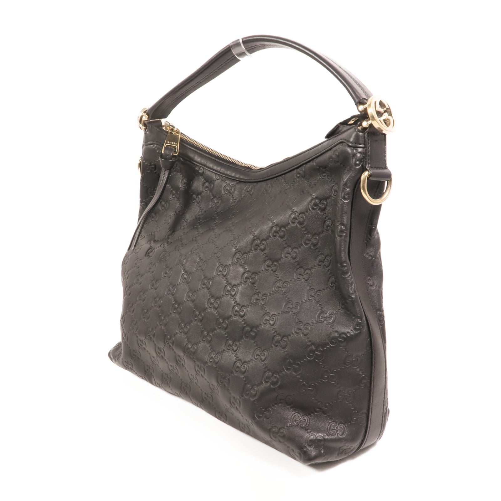 GUCCI 牛皮皮革Miss GG Hobo Bag金扣手挽肩背兩用袋