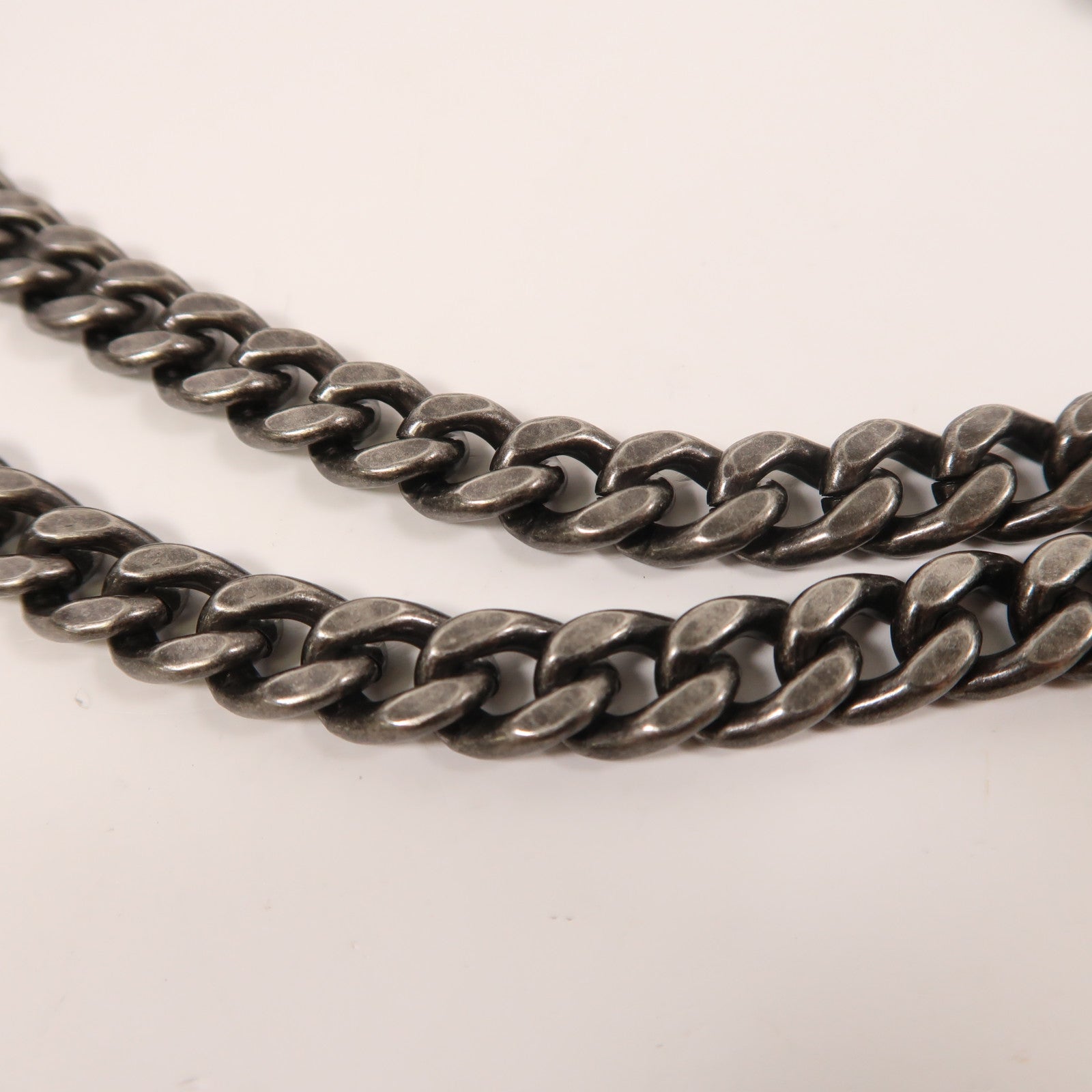 CHANEL 牛皮皮革Chain Shoulder銀扣鏈帶肩背袋