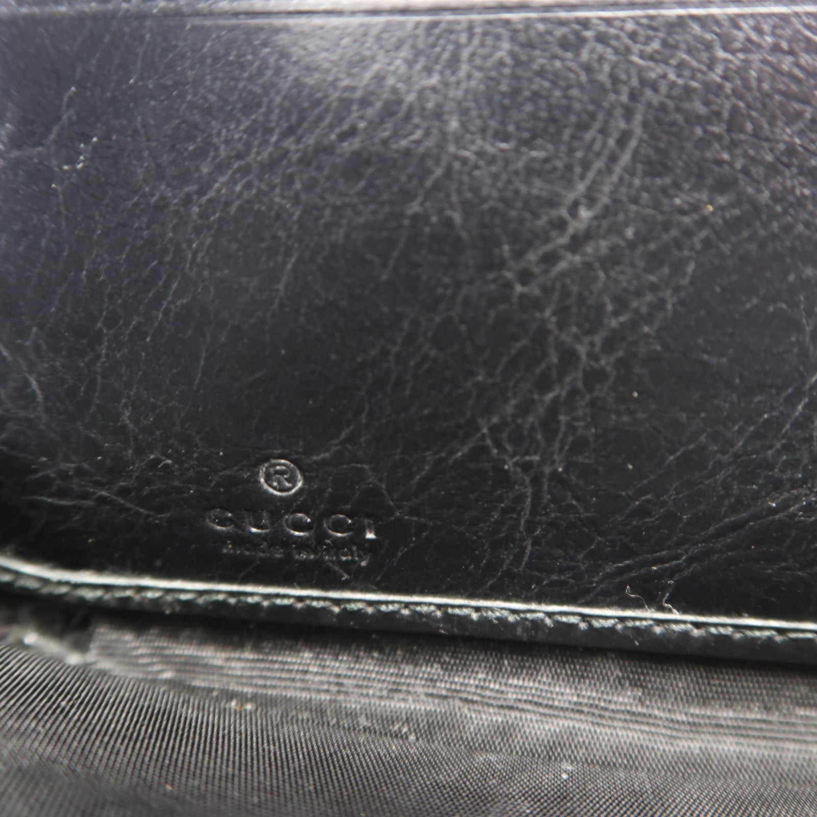 GUCCI 牛皮皮革Long Wallet金扣長錢包