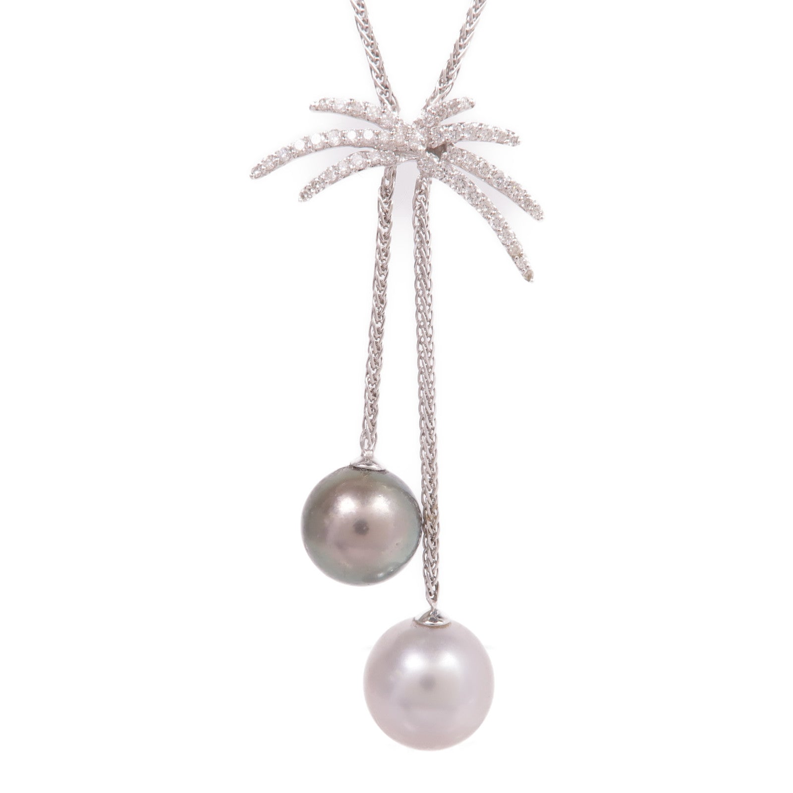 JEWELRY 18K白金Pearl Diamond Necklace珍珠/鑽石項鍊