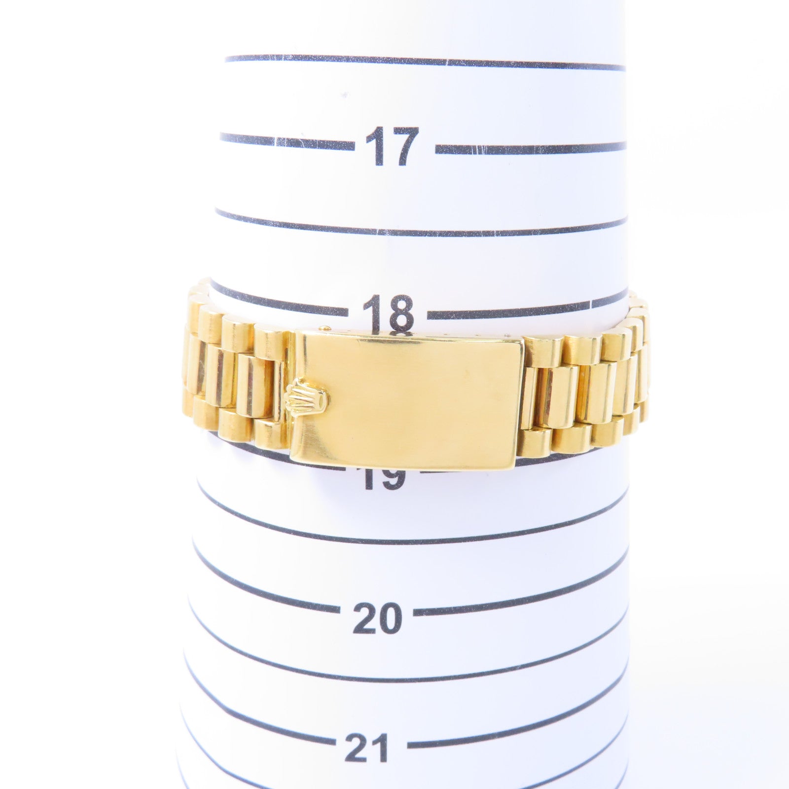 ROLEX Daydate 18K黃金手錶自動機芯白色