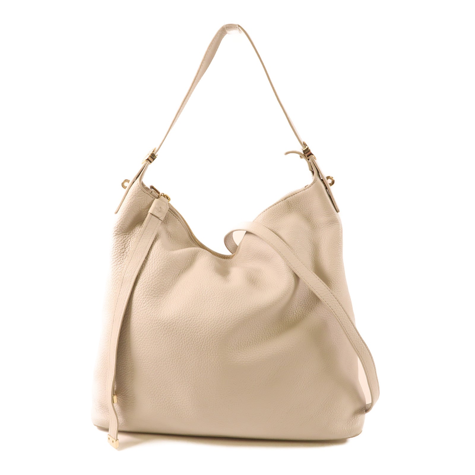 Furla 牛皮皮革2 Way Bag金扣手挽肩背兩用袋