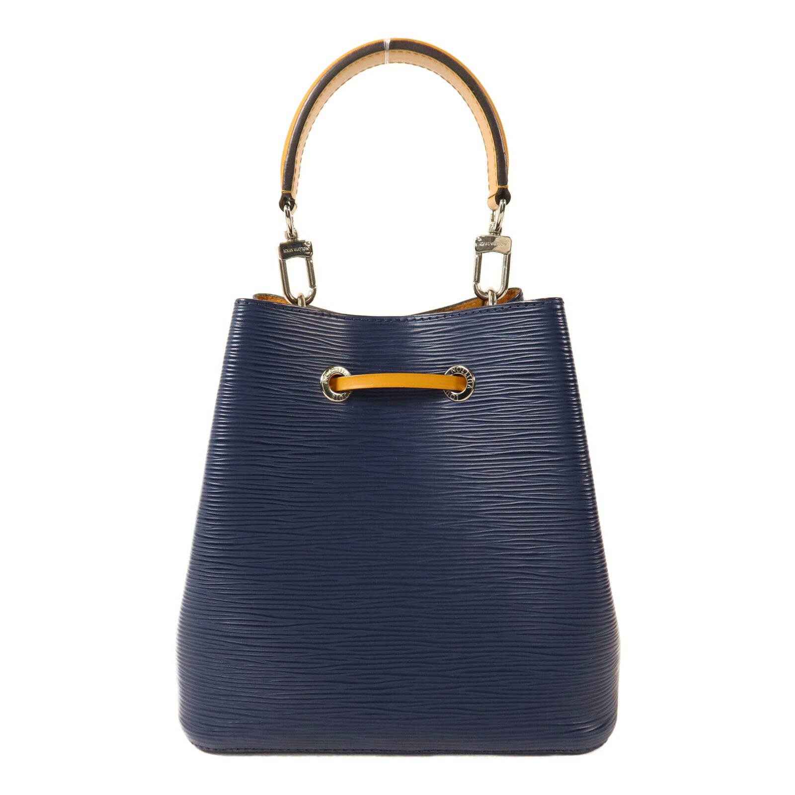 LOUIS VUITTON Epi Neo Noe BB銀扣手挽肩背兩用袋深藍色