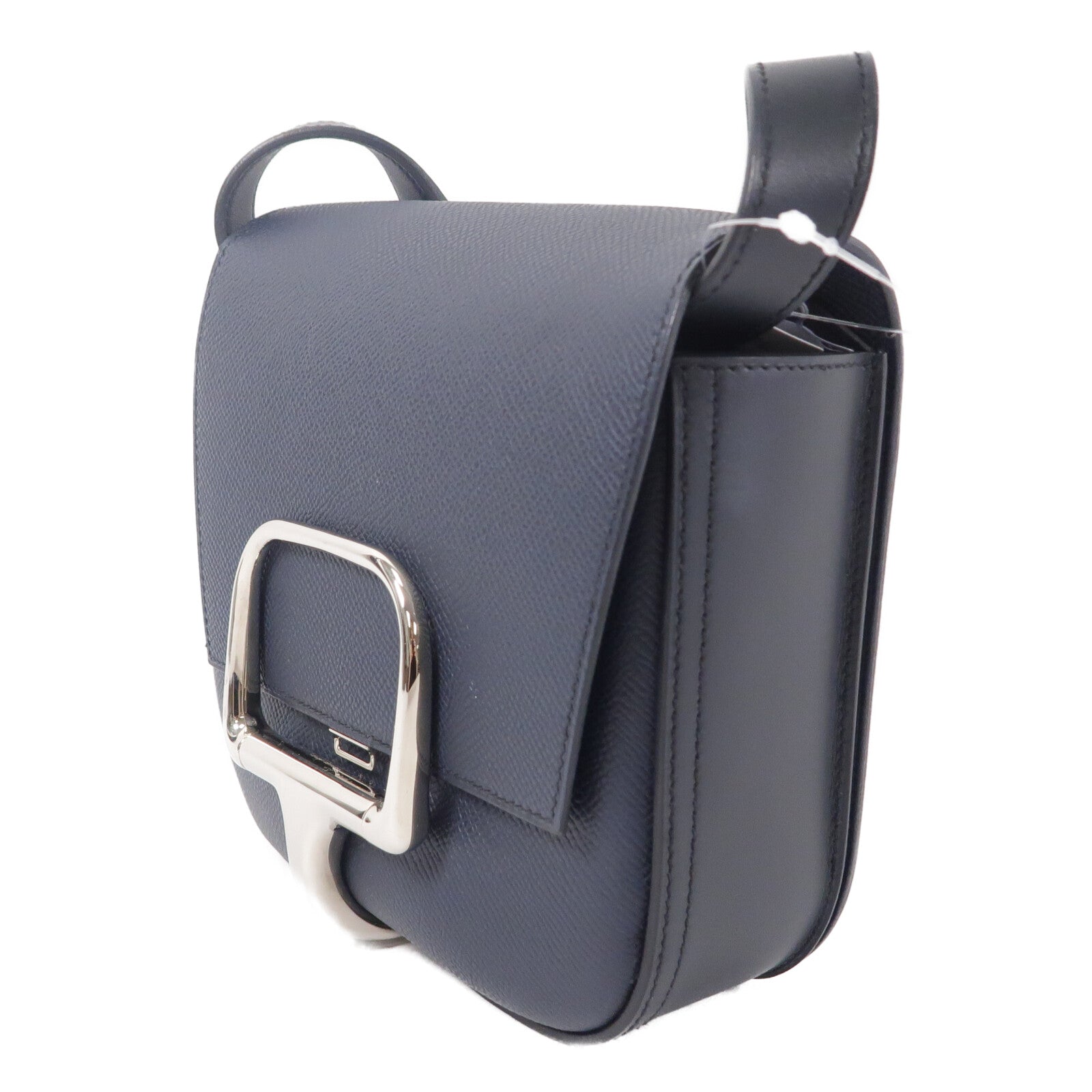 HERMES Epsom皮革Della Cavalleria Mini肩背袋Blue Nuit