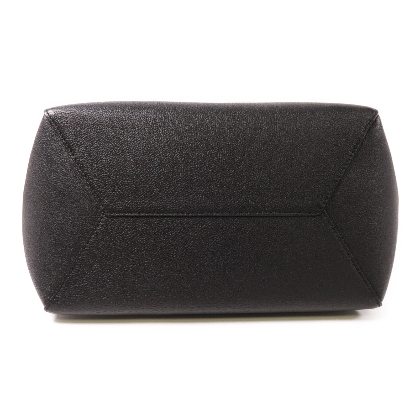 LOUIS VUITTON LV SHW Lockme Cabas Shoulder Bag M42291 Calfskin Leather Black