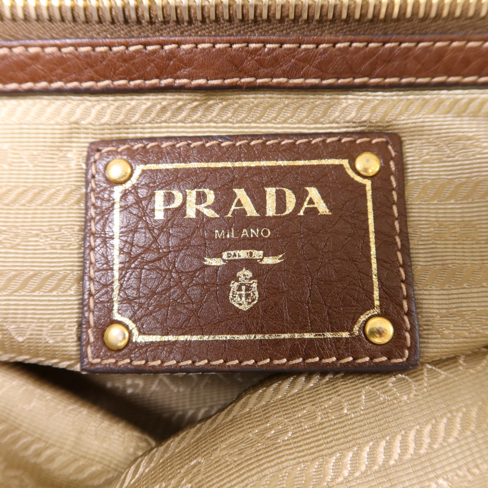 PRADA 帆布Tote Bag金扣手挽袋