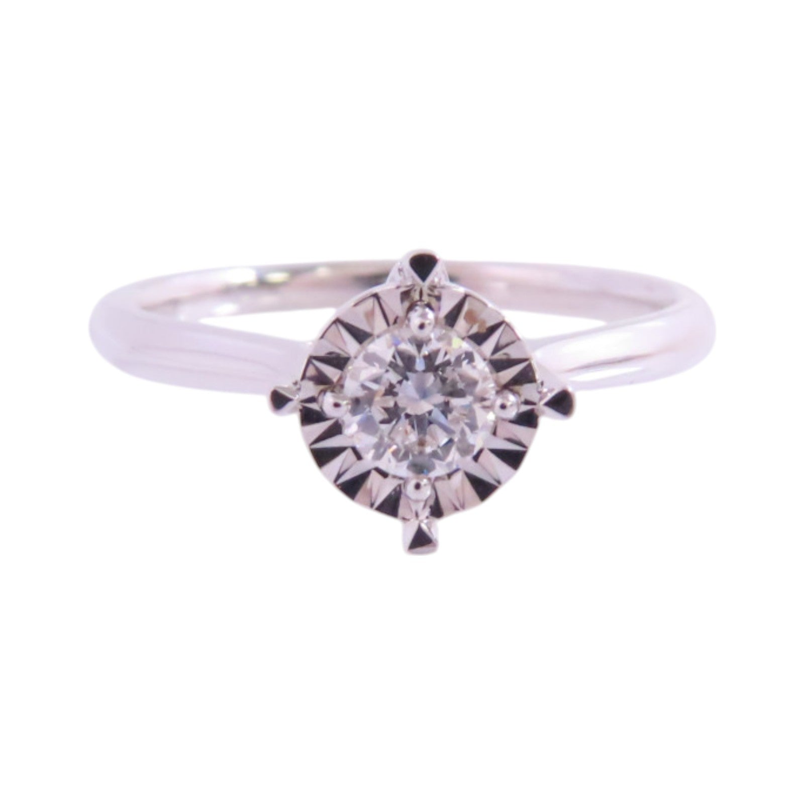 JEWELRY 【激減優惠】18K白金/鑽石Diamond Ring戒指US#5.75