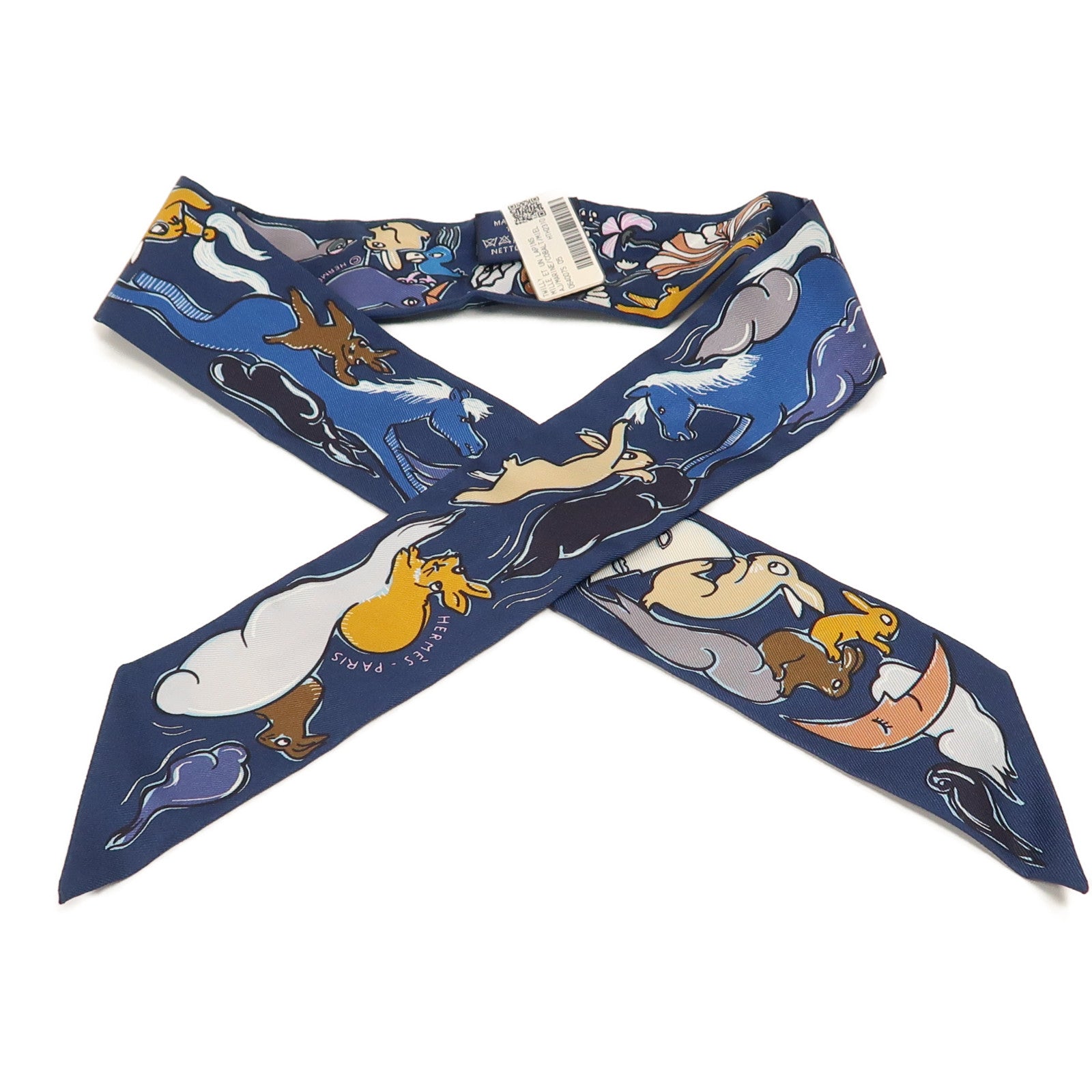 HERMES 絲質Twilly絲巾