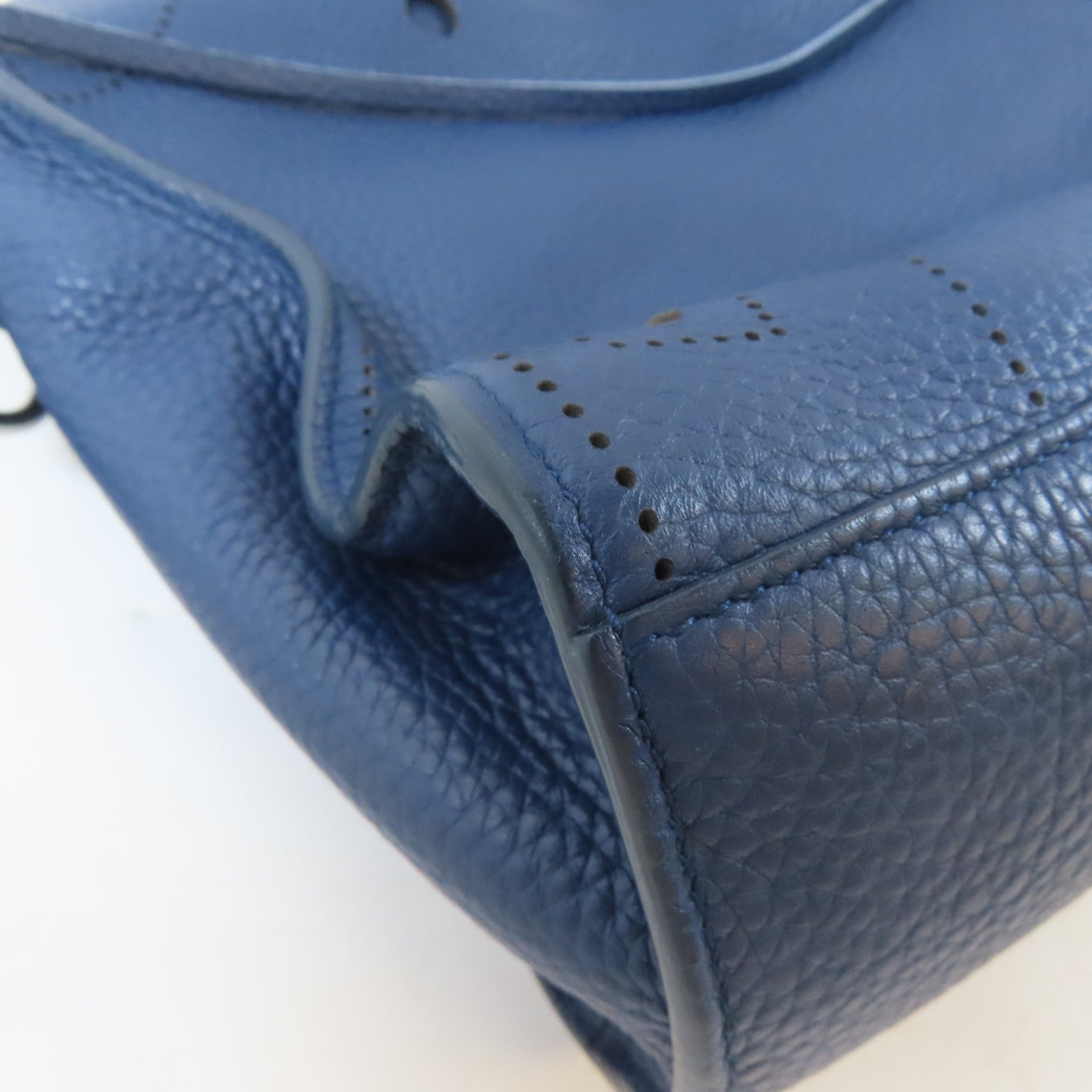 BALENCIAGA 牛皮皮革Blackout City銀扣手挽肩背兩用袋藍色