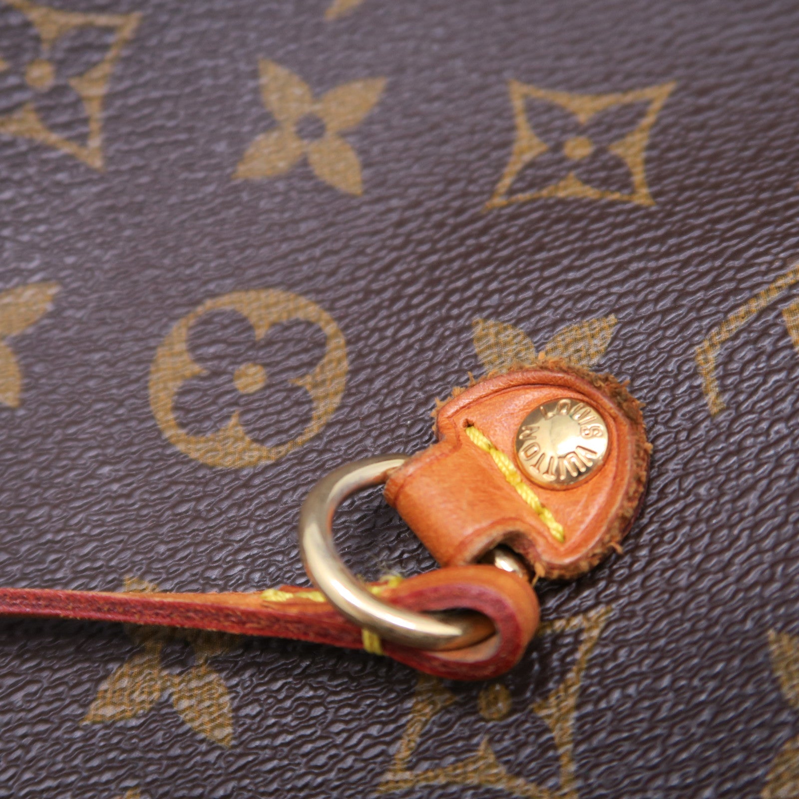 LOUIS VUITTON 【激減優惠】Monogram Neverfull GM金扣手挽袋啡色