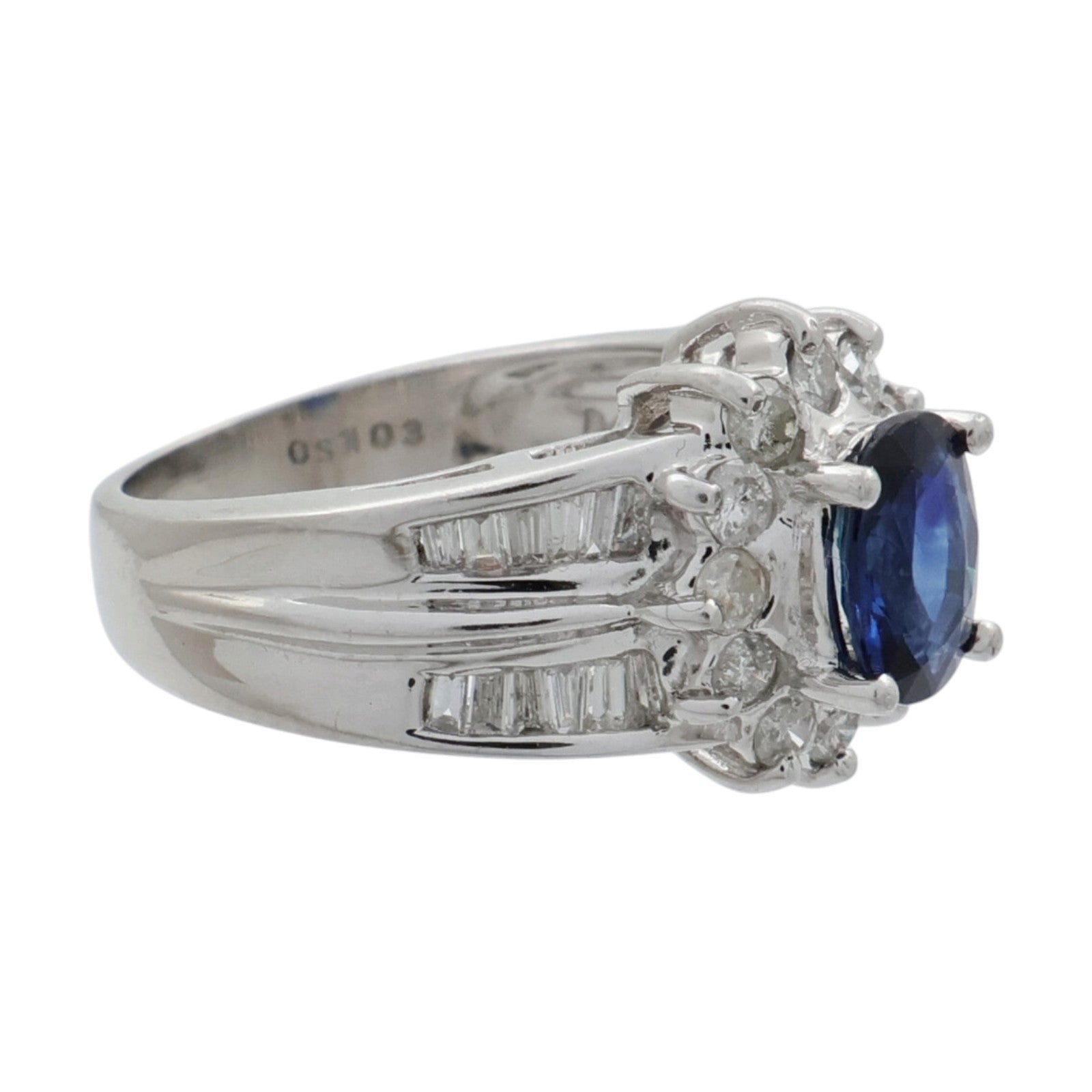 JEWELRY PT900鉑金/藍寶石Sapphire鑽石戒指