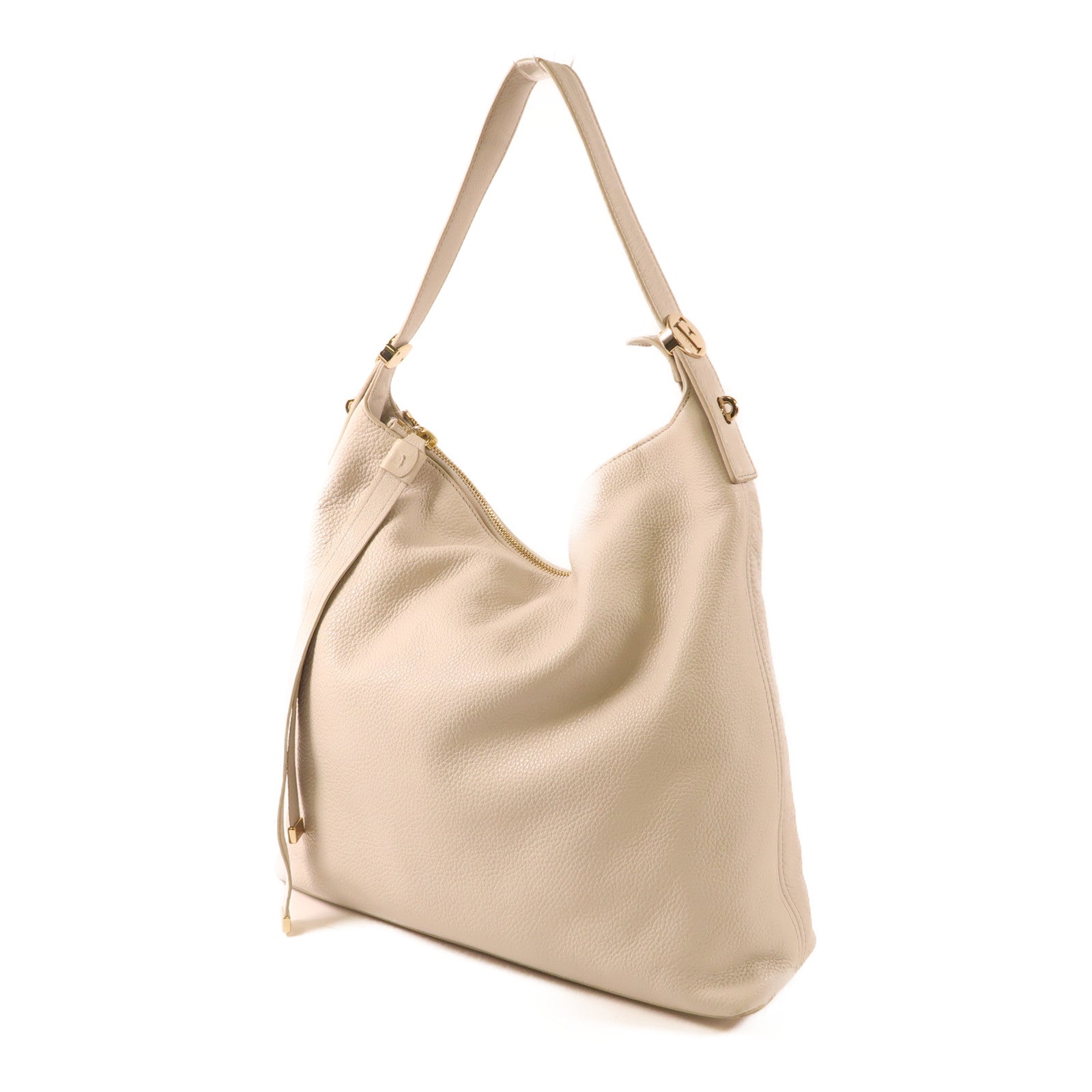 Furla 牛皮皮革2 Way Bag金扣手挽肩背兩用袋