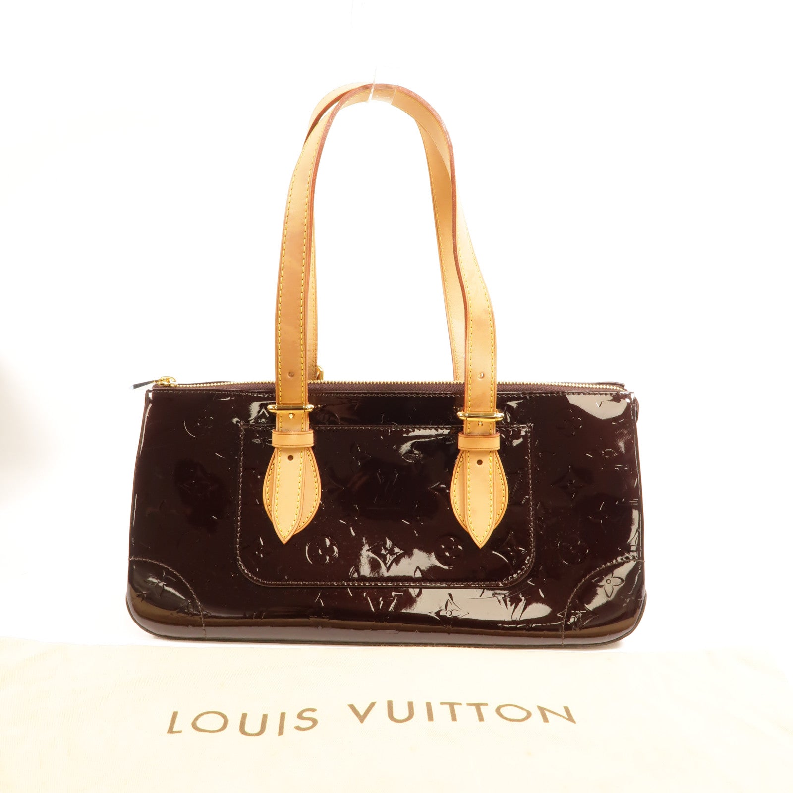 LOUIS VUITTON Vernis Rosewood Avenue金扣肩背袋