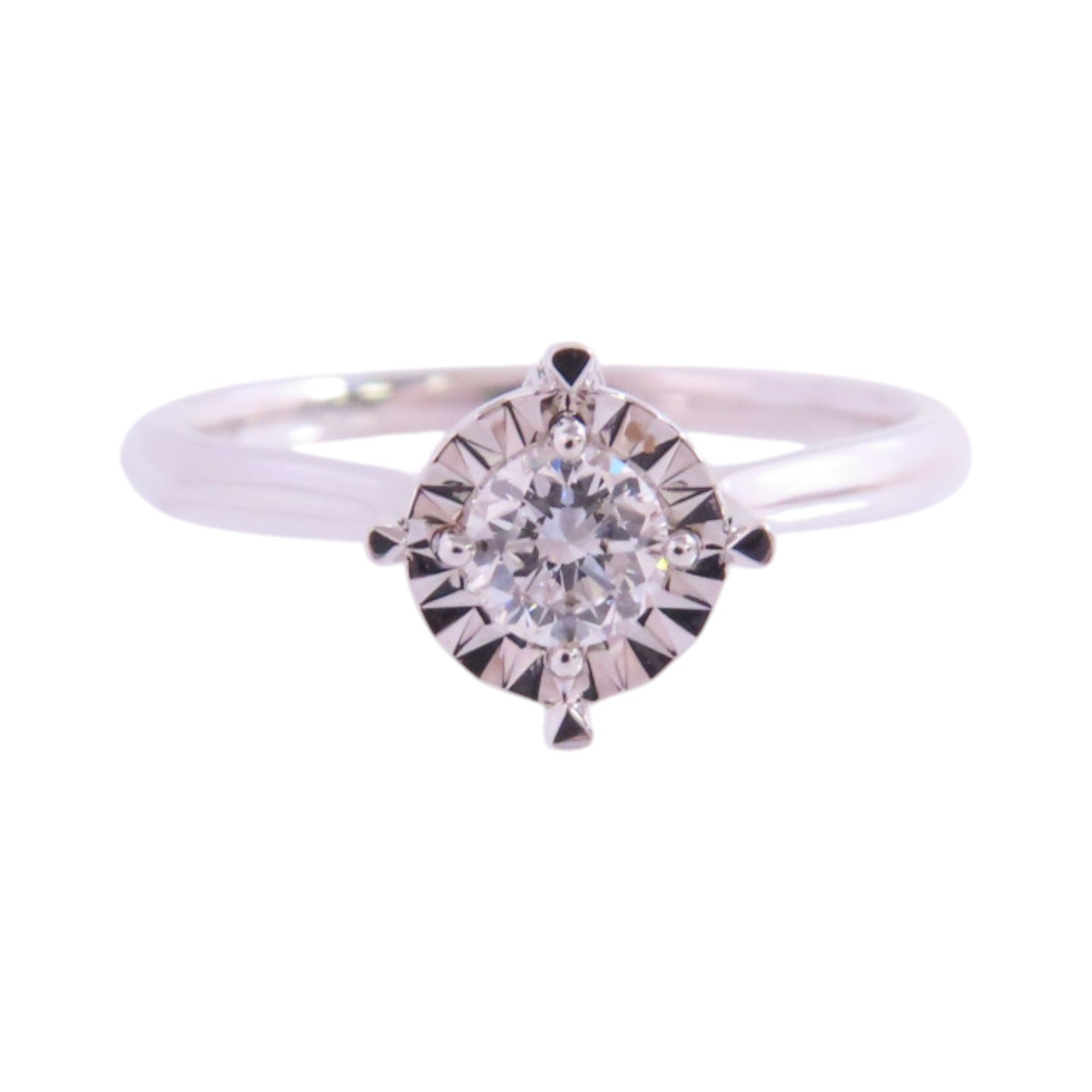 JEWELRY 【激減優惠】18K白金/鑽石Diamond Ring戒指US#5.75