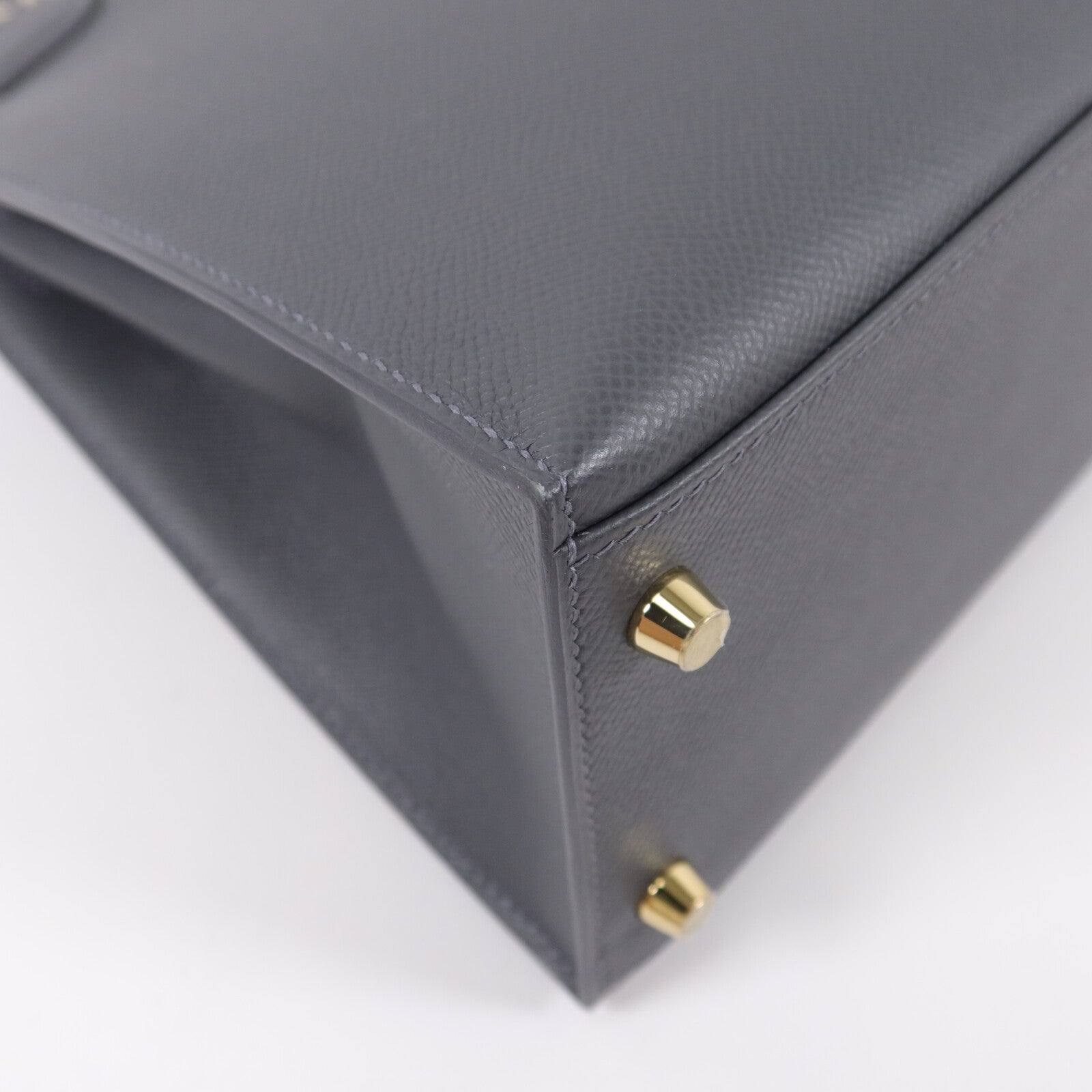 HERMES Epsom皮革Kelly 28手挽肩背兩用袋Ardoise