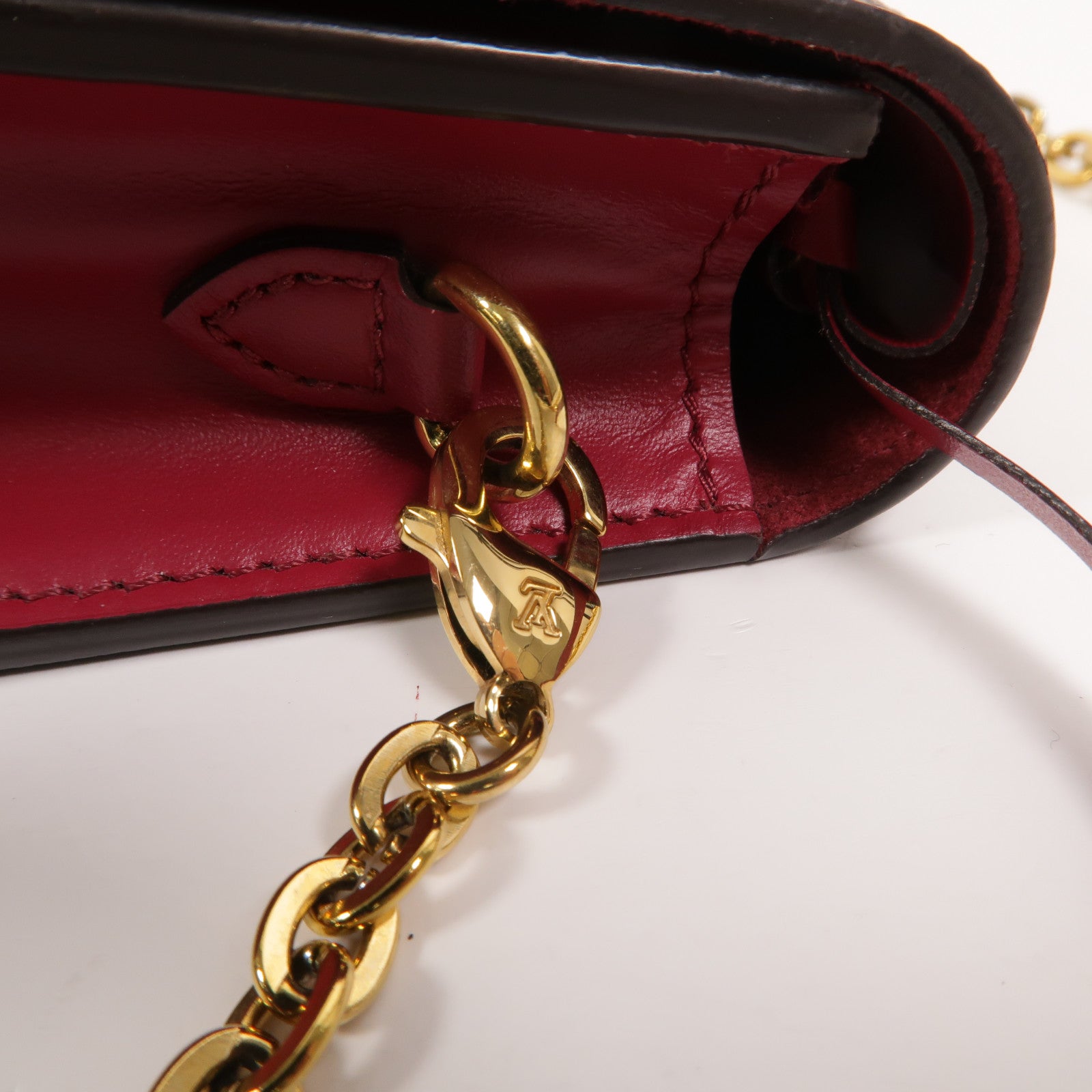 LOUIS VUITTON Monogram Portefeuille Flore金扣鏈帶肩背袋