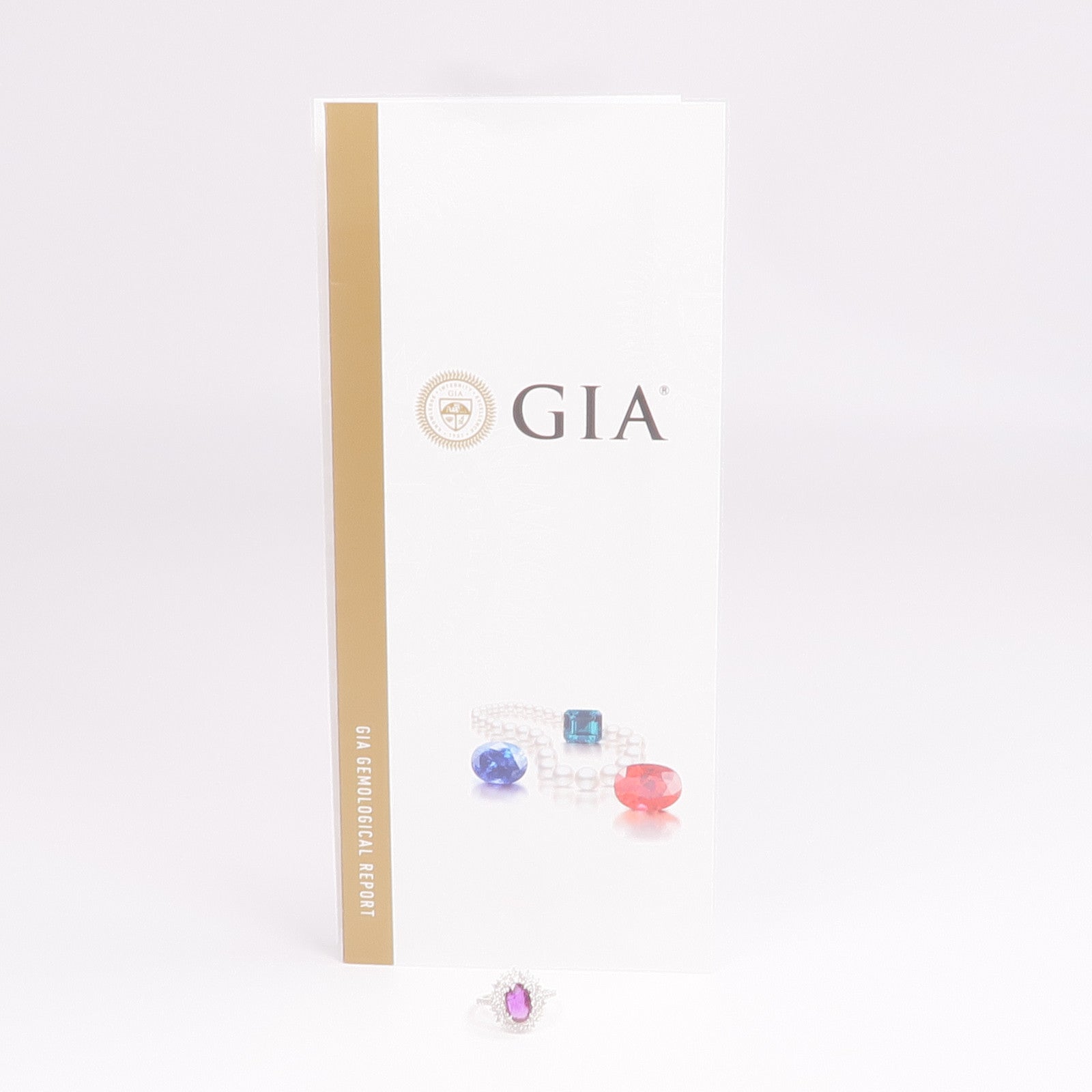 JEWELRY PT950鉑金Sapphire Diamond Ring紫色藍寶石/鑽石戒指US#5.75