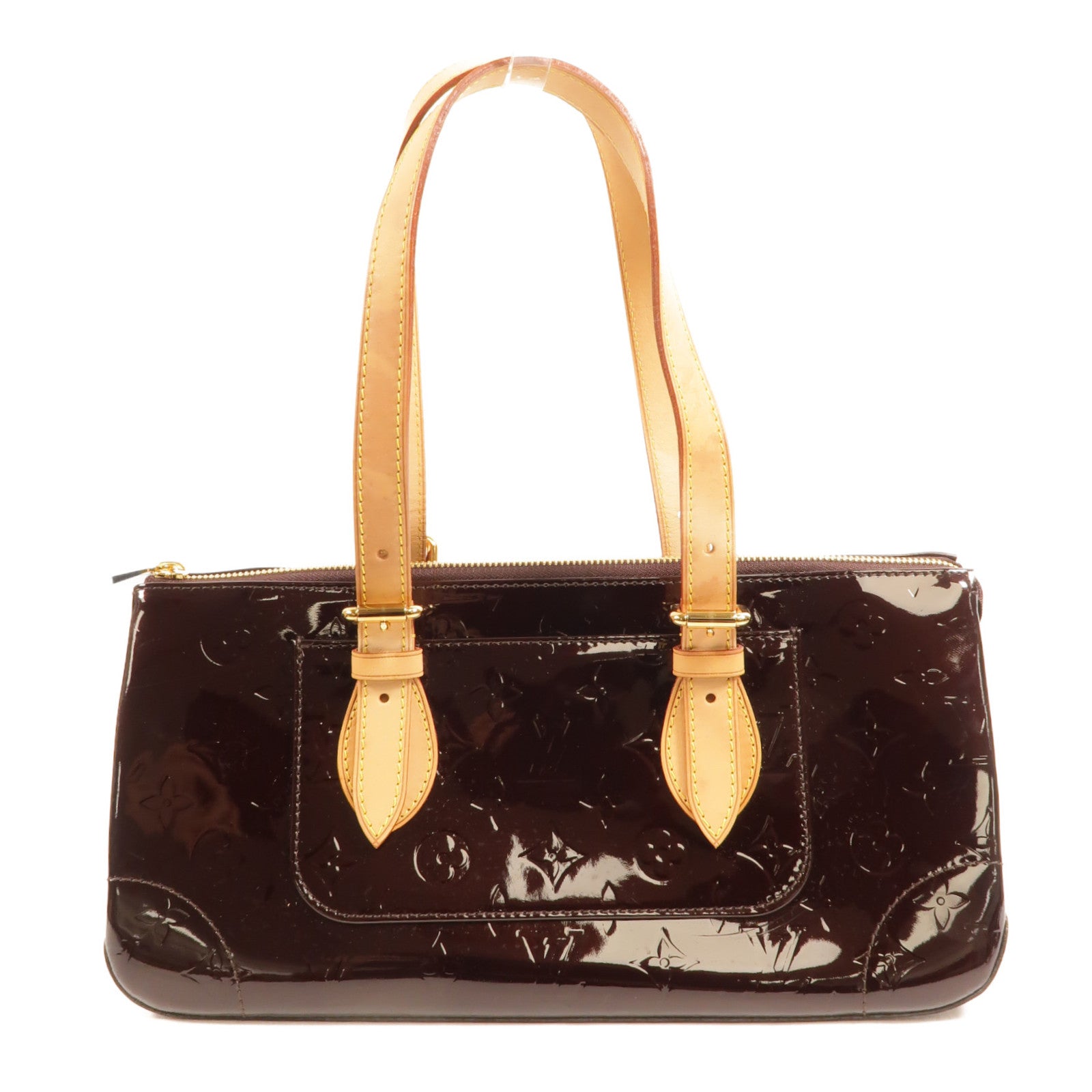 LOUIS VUITTON Vernis Rosewood Avenue金扣肩背袋