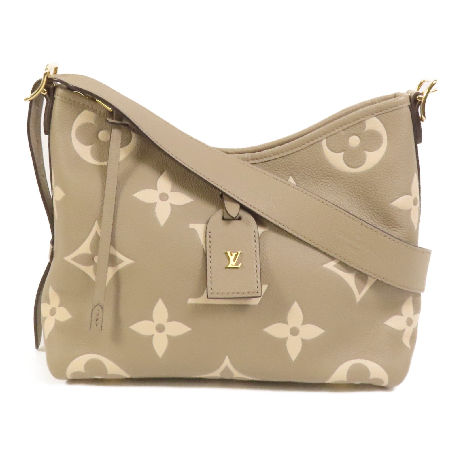 LOUIS VUITTON Monogram Empreinte Carryall PM金扣肩背袋