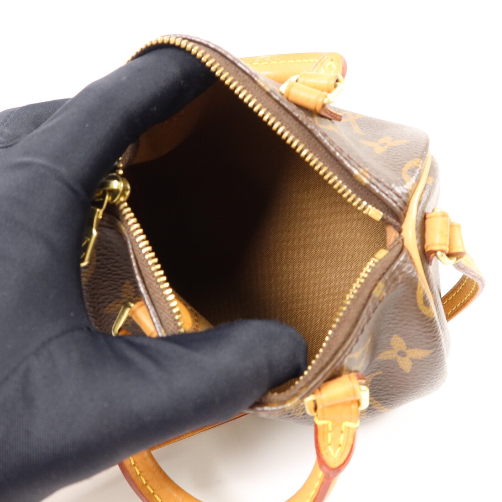 LOUIS VUITTON Monogram Nano Speedy手挽肩背兩用袋