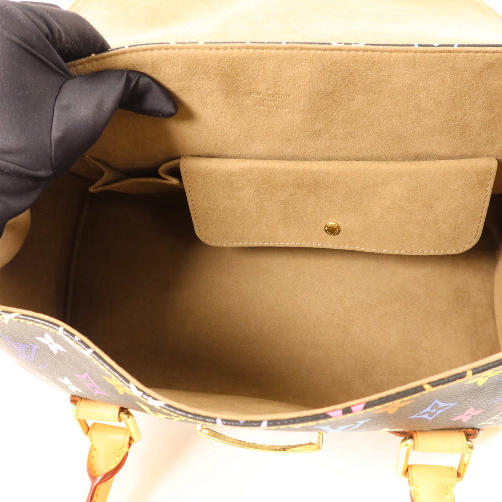 LOUIS VUITTON Monogram Multicolore Beverly GM金扣肩背袋