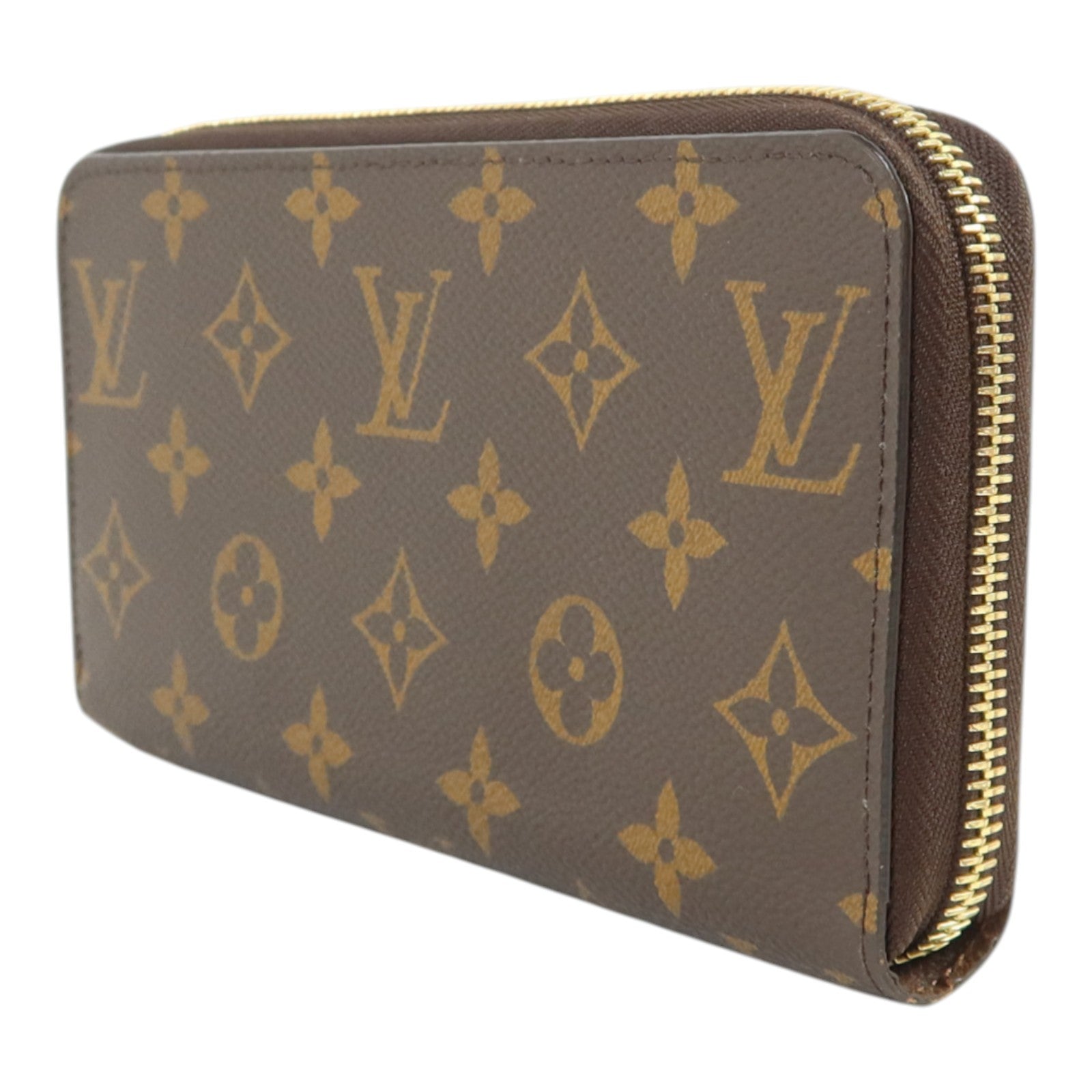 LOUIS VUITTON Monogram Zipper Long Wallet金扣長錢包