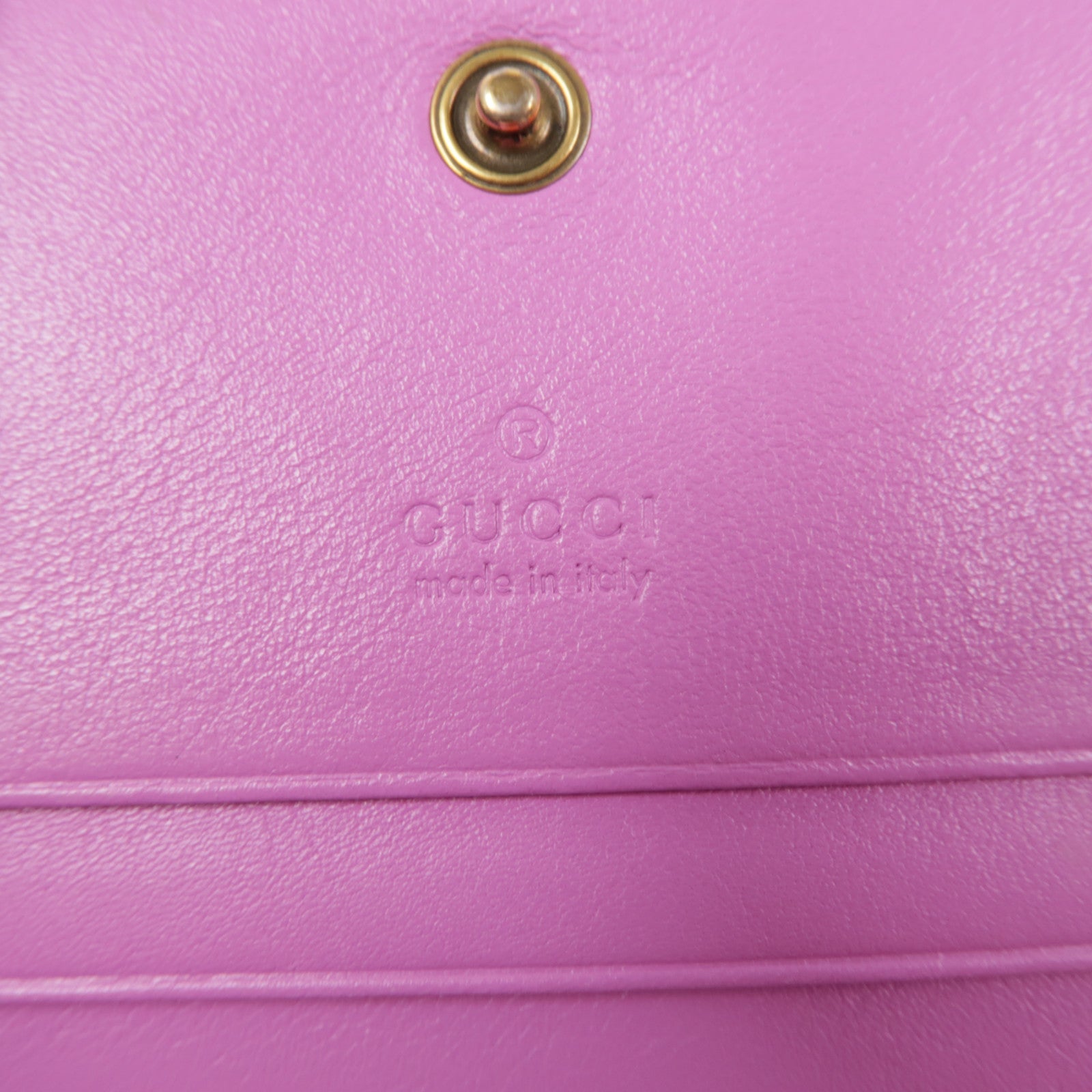 GUCCI 羊皮皮革Wallet金扣錢包