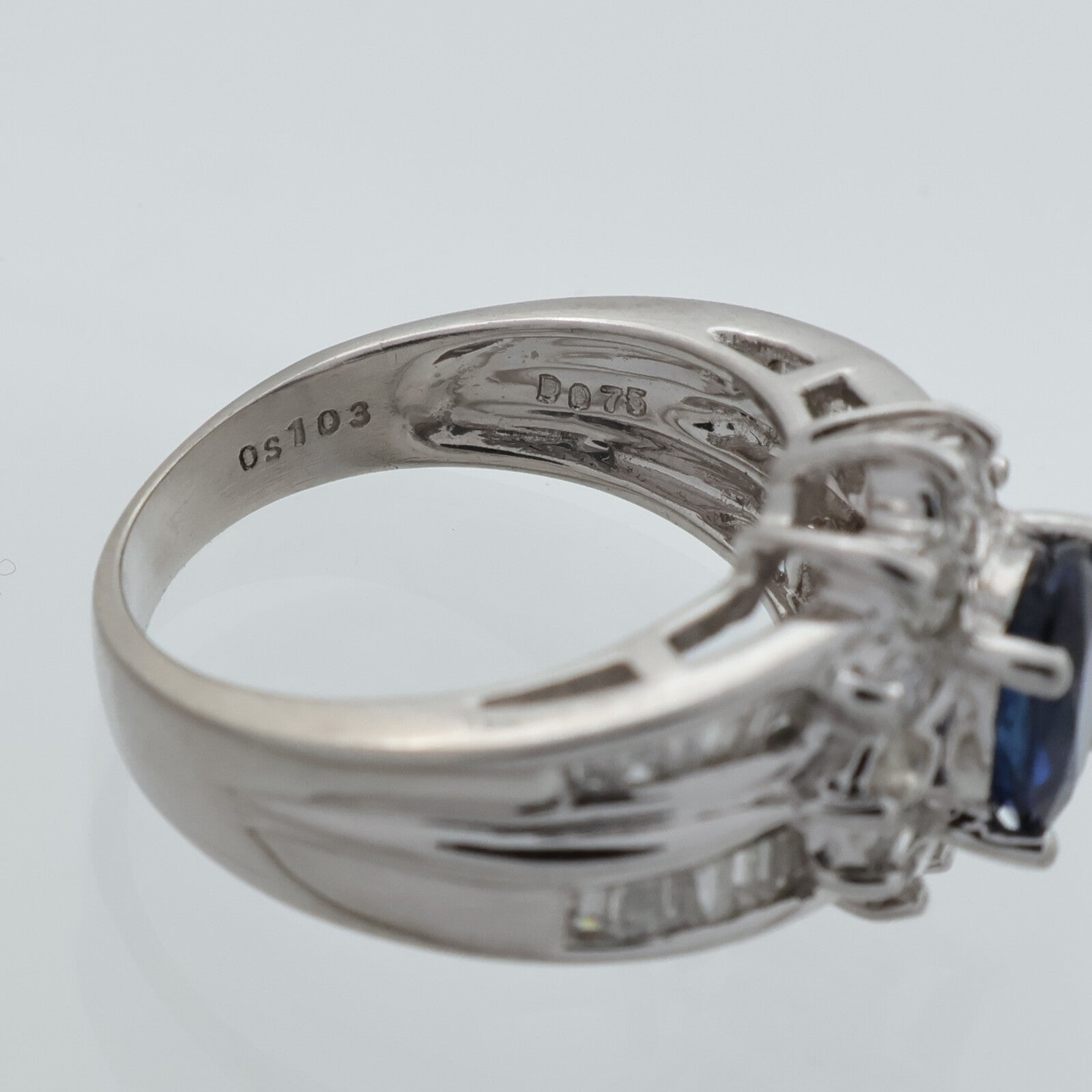 JEWELRY PT900鉑金/藍寶石Sapphire鑽石戒指