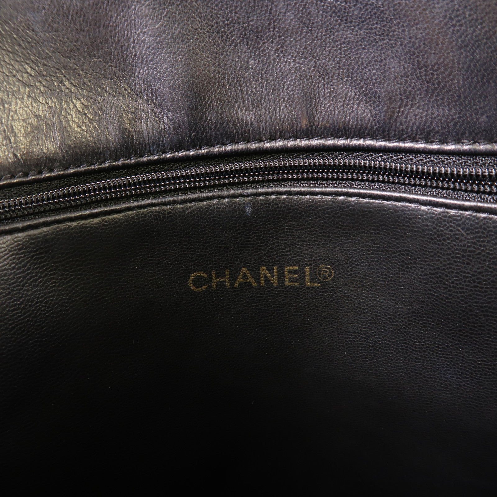 CHANEL 牛皮皮革Vintage Chain Shoulder金扣肩背袋