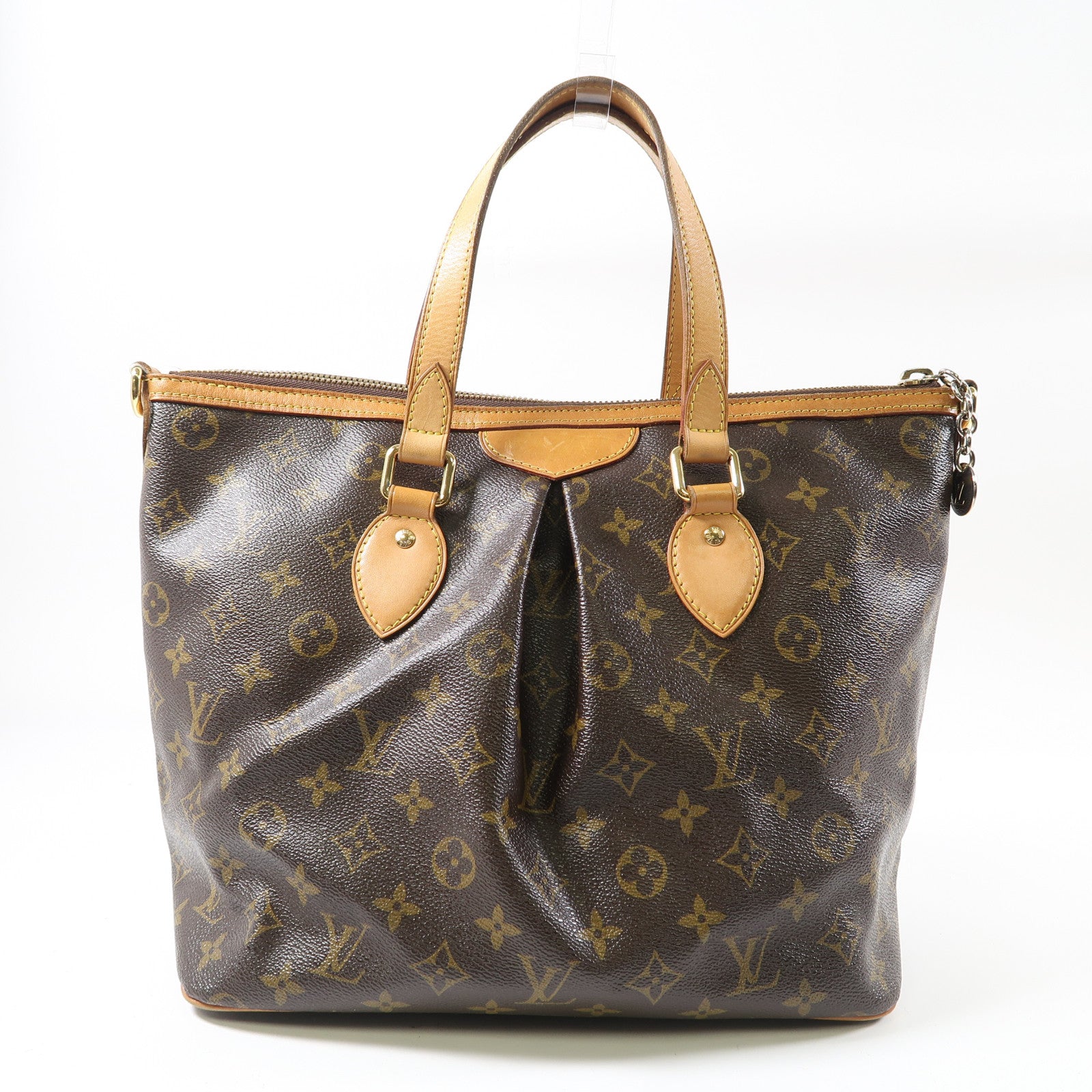 LOUIS VUITTON 【激減優惠】Monogram Palermo PM金扣手挽肩背兩用袋啡色