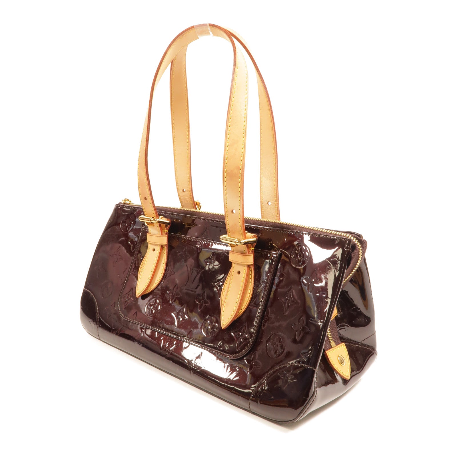 LOUIS VUITTON Vernis Rosewood Avenue金扣肩背袋