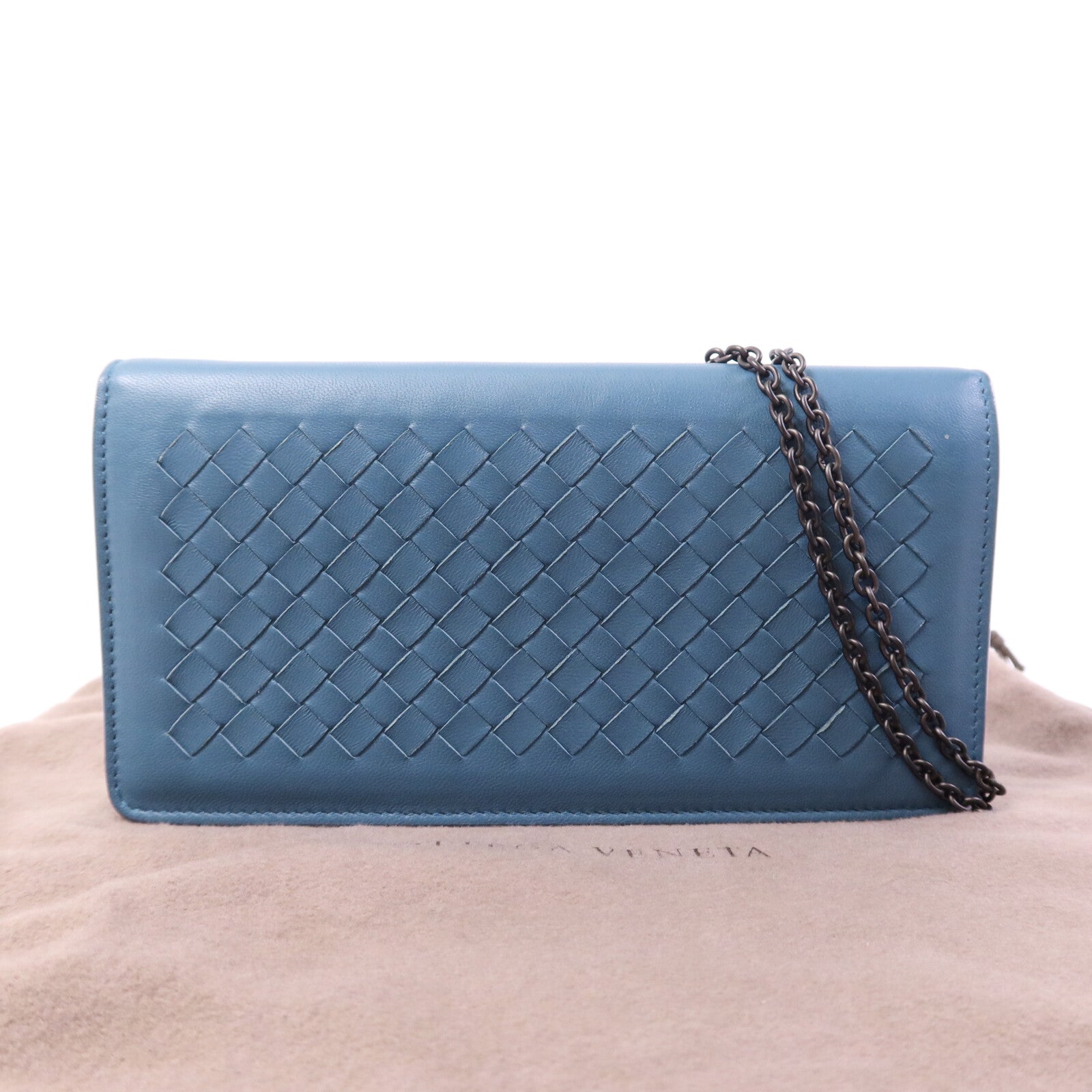 BOTTEGA VENETA 牛皮皮革WOC Shoulder bag鏈帶肩背袋
