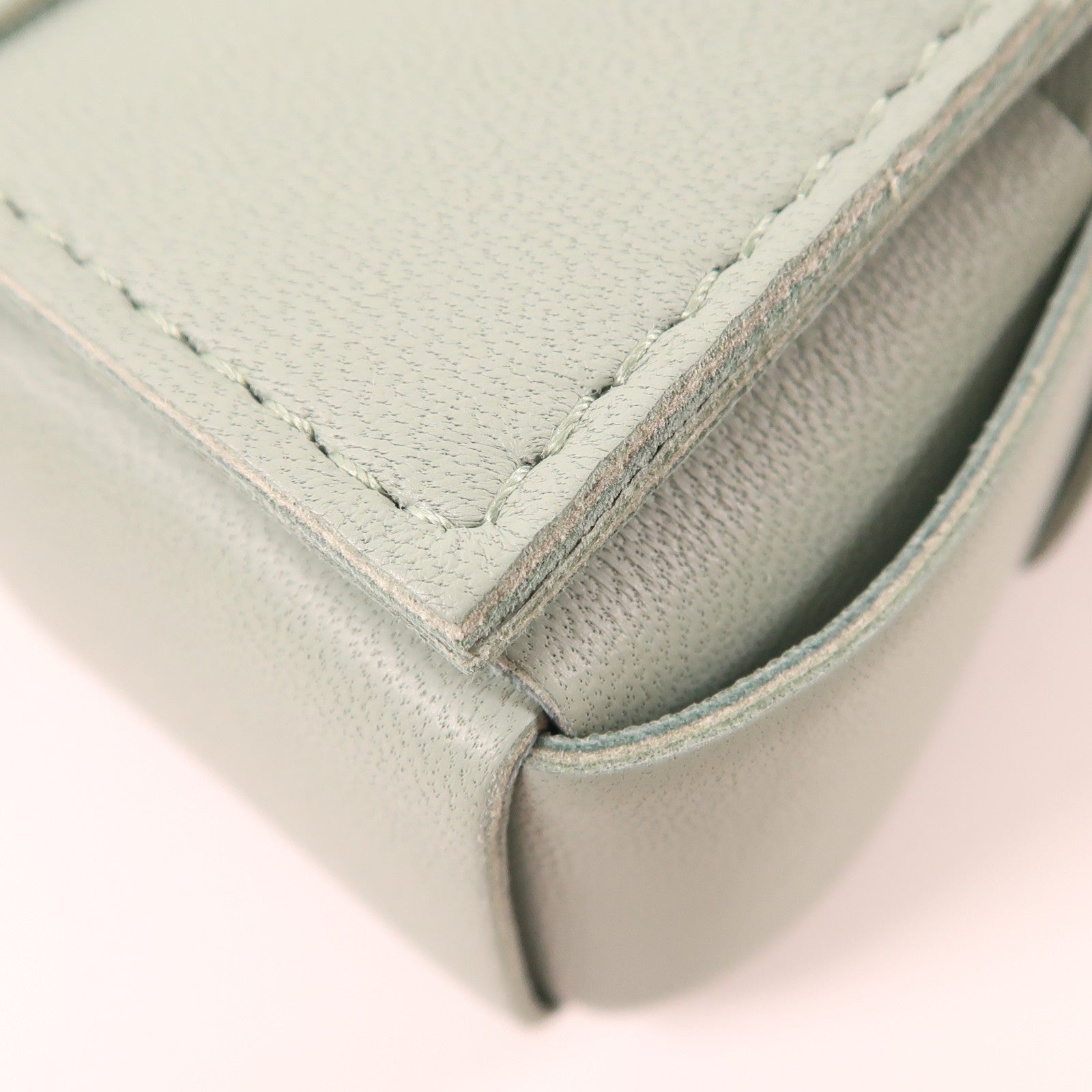 BOTTEGA VENETA BV Cassette Bag Shoulder Bag Lambskin Leather Light Green