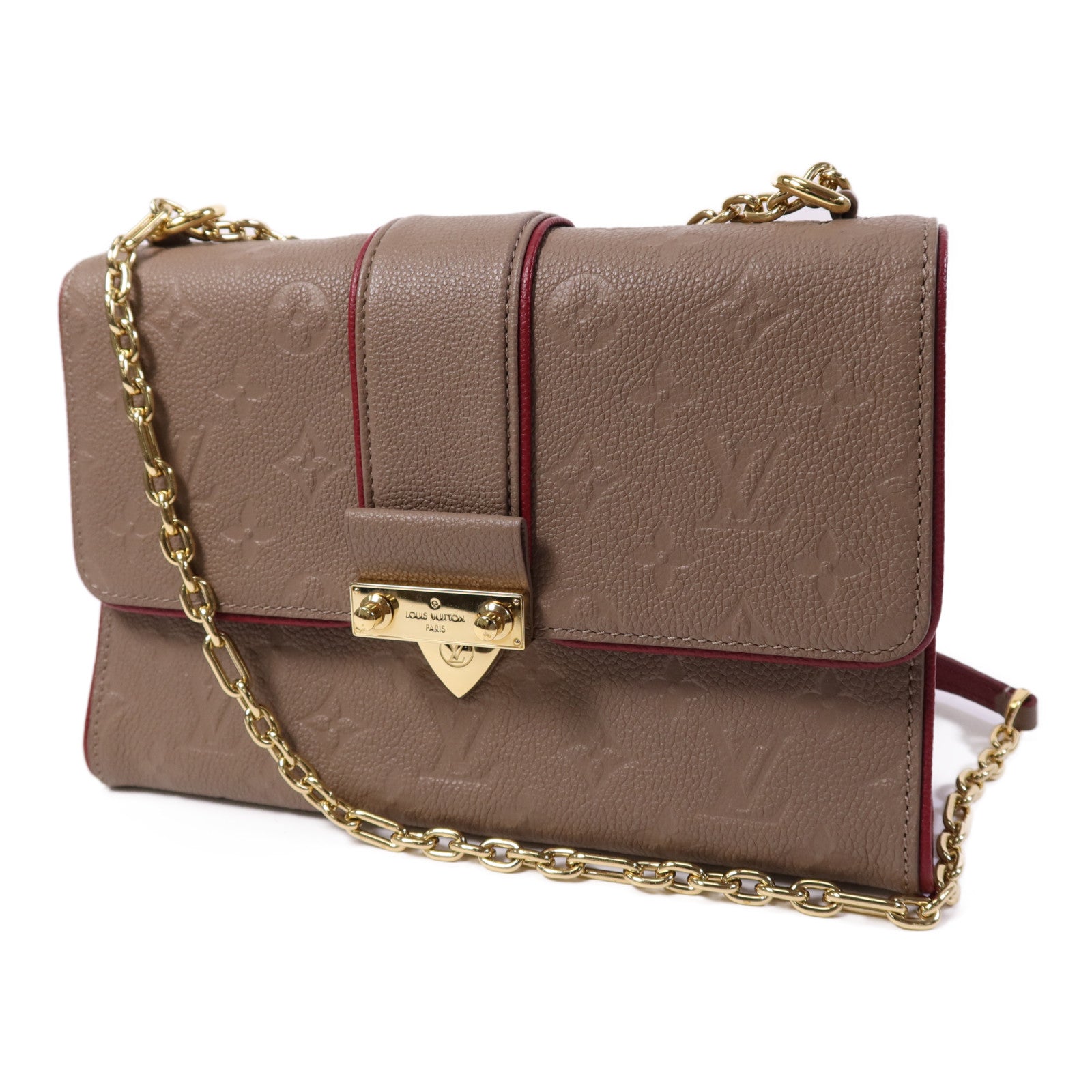LOUIS VUITTON Monogram Empreinte Saint Sulpice金扣肩背袋