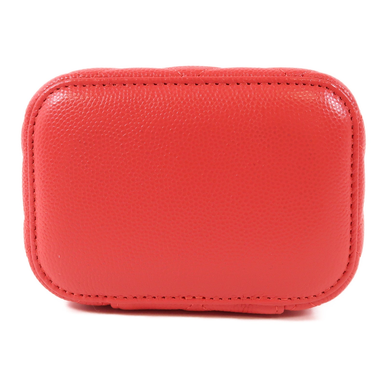 CHANEL 牛皮皮革Vanity Case金扣鏈帶肩背袋