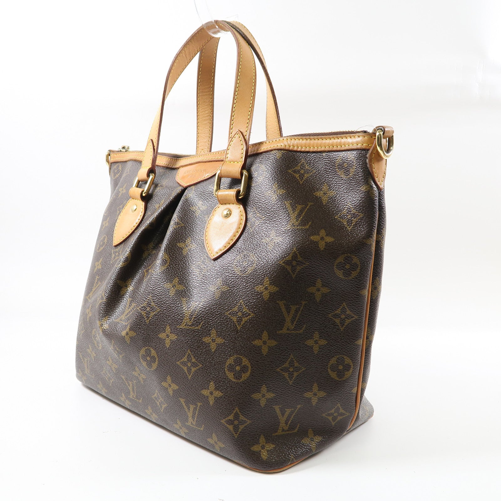LOUIS VUITTON 【激減優惠】Monogram Palermo PM金扣手挽肩背兩用袋啡色