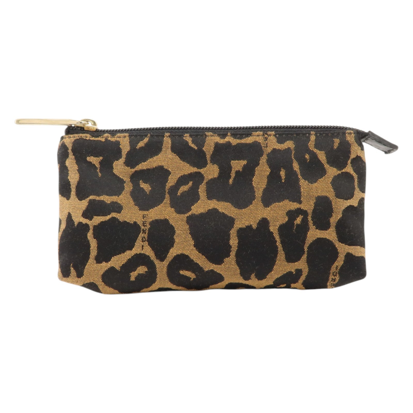 FENDI 帆布Vintage Cosmetic Pouch金扣小袋