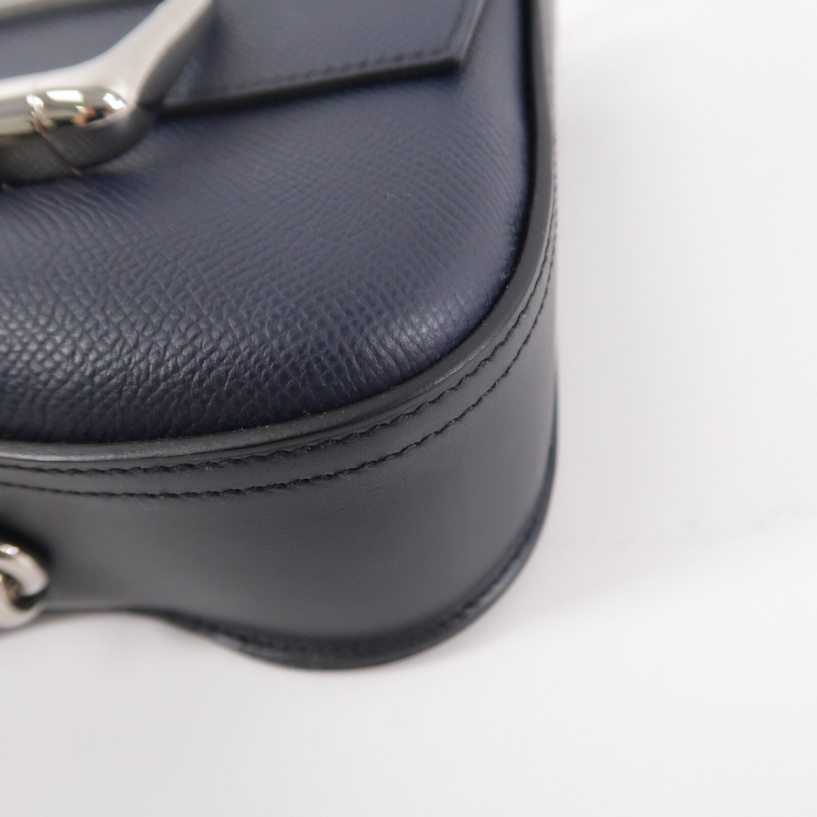 HERMES Epsom皮革Della Cavalleria Mini肩背袋Blue Nuit